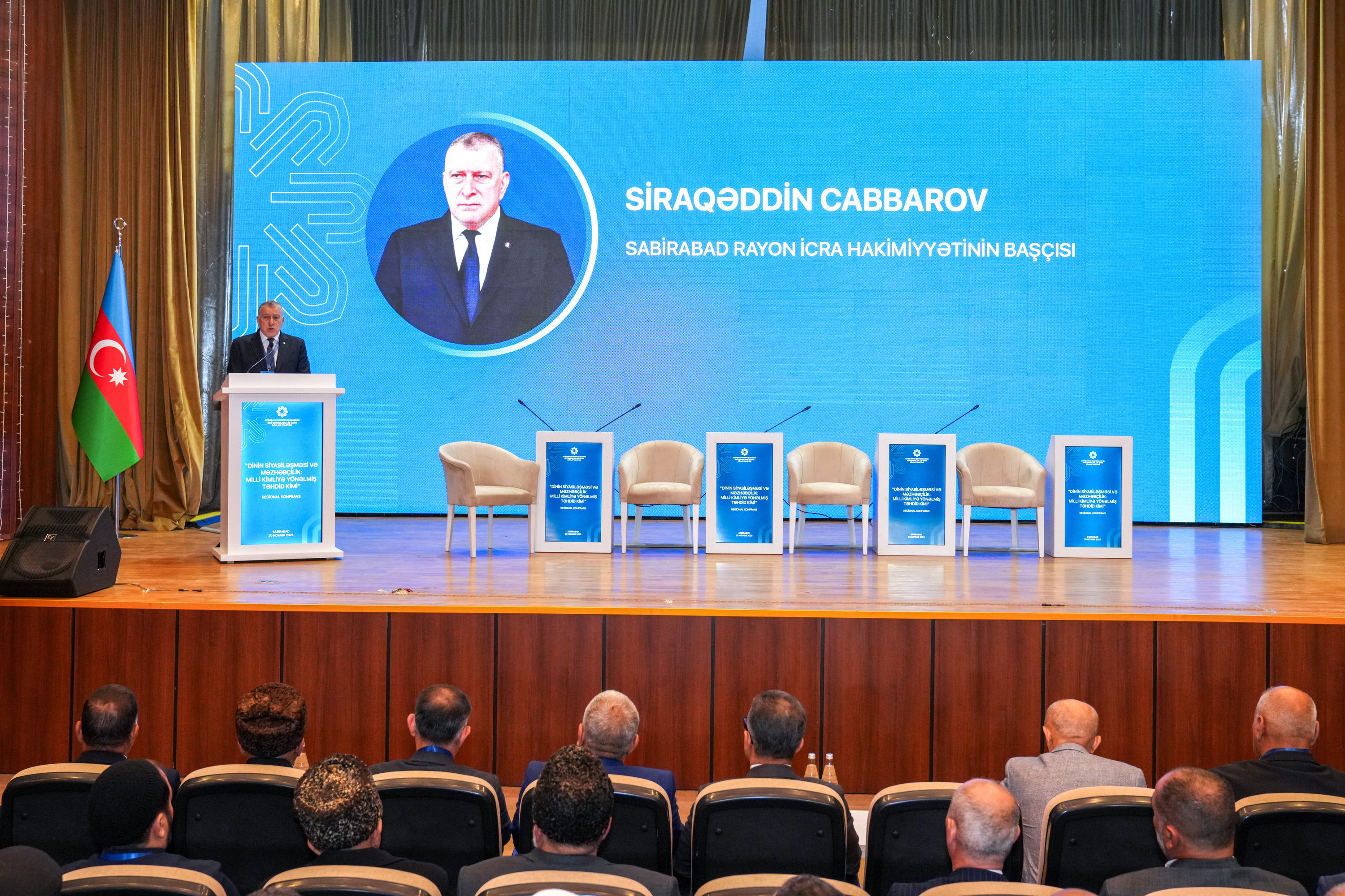 Sabirabadda “Dinin siyasiləşməsi və məzhəbçilik: milli kimliyə yönəlmiş təhdid kimi” mövzusunda regional konfrans keçirilir - Image 1