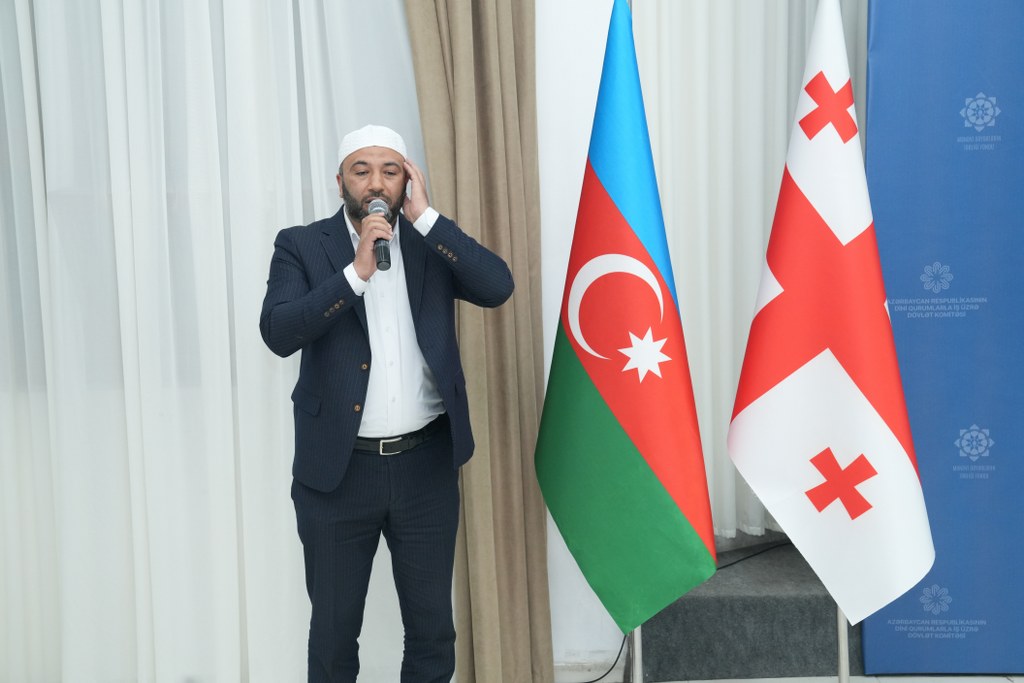 Dövlət Komitəsi Ramazan ayı ilə əlaqədar Gürcüstanın Rustavi şəhərində iftar mərasimi təşkil edib - Image 2