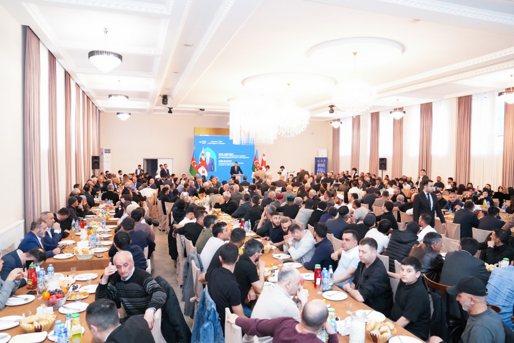 Dövlət Komitəsi Ramazan ayı ilə əlaqədar Gürcüstanın Rustavi şəhərində iftar mərasimi təşkil edib