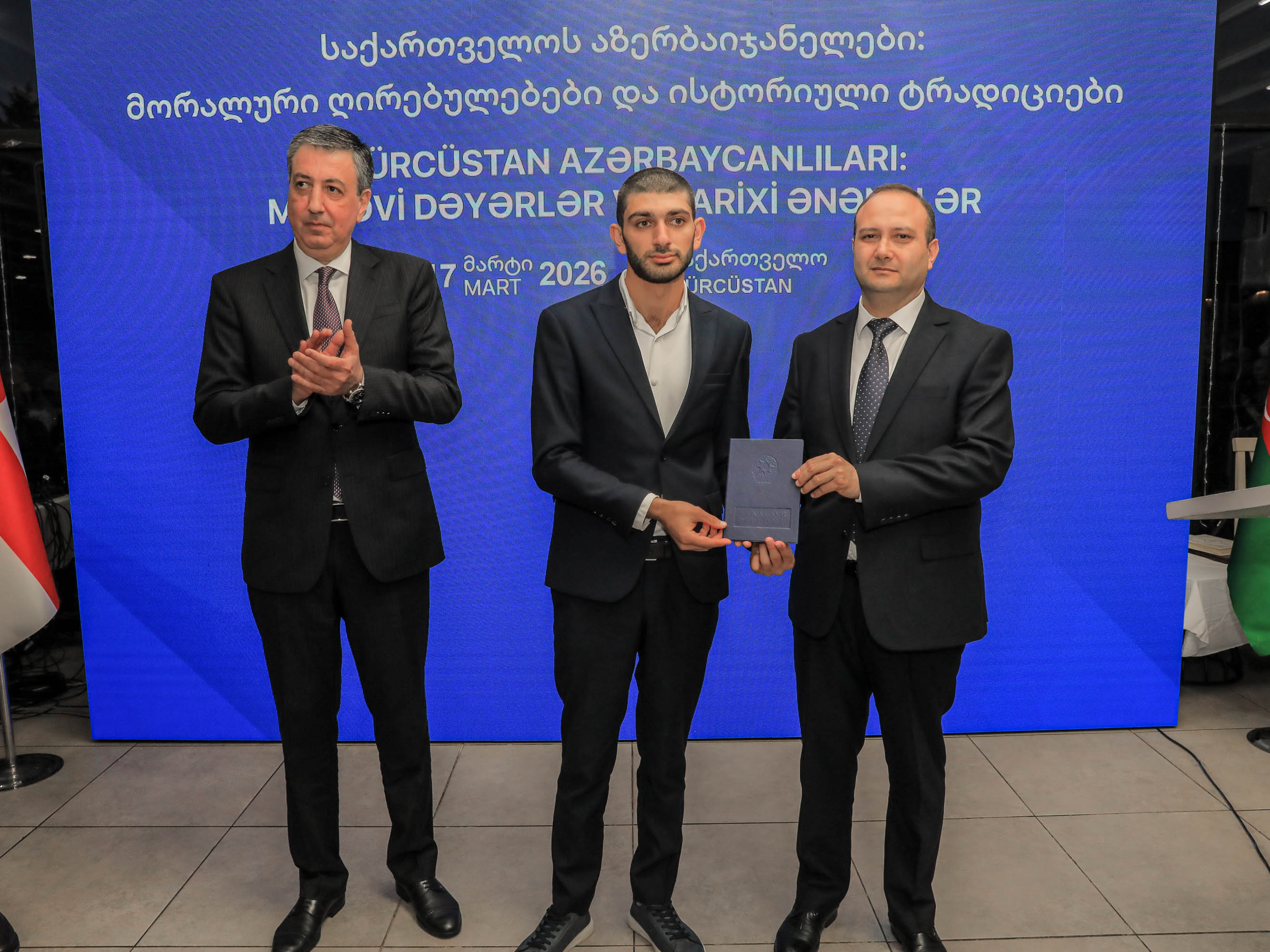 Tbilisidə "Gürcüstan azərbaycanlıları: mənəvi dəyərlər və tarixi ənənələr" mövzusunda tədbir keçirilib - Image 11