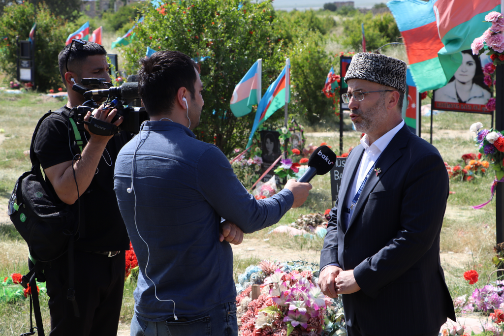 Türkiyə və Gürcüstandan olan din xadimləri Ağdam Cümə məscidində olublar - Image 14