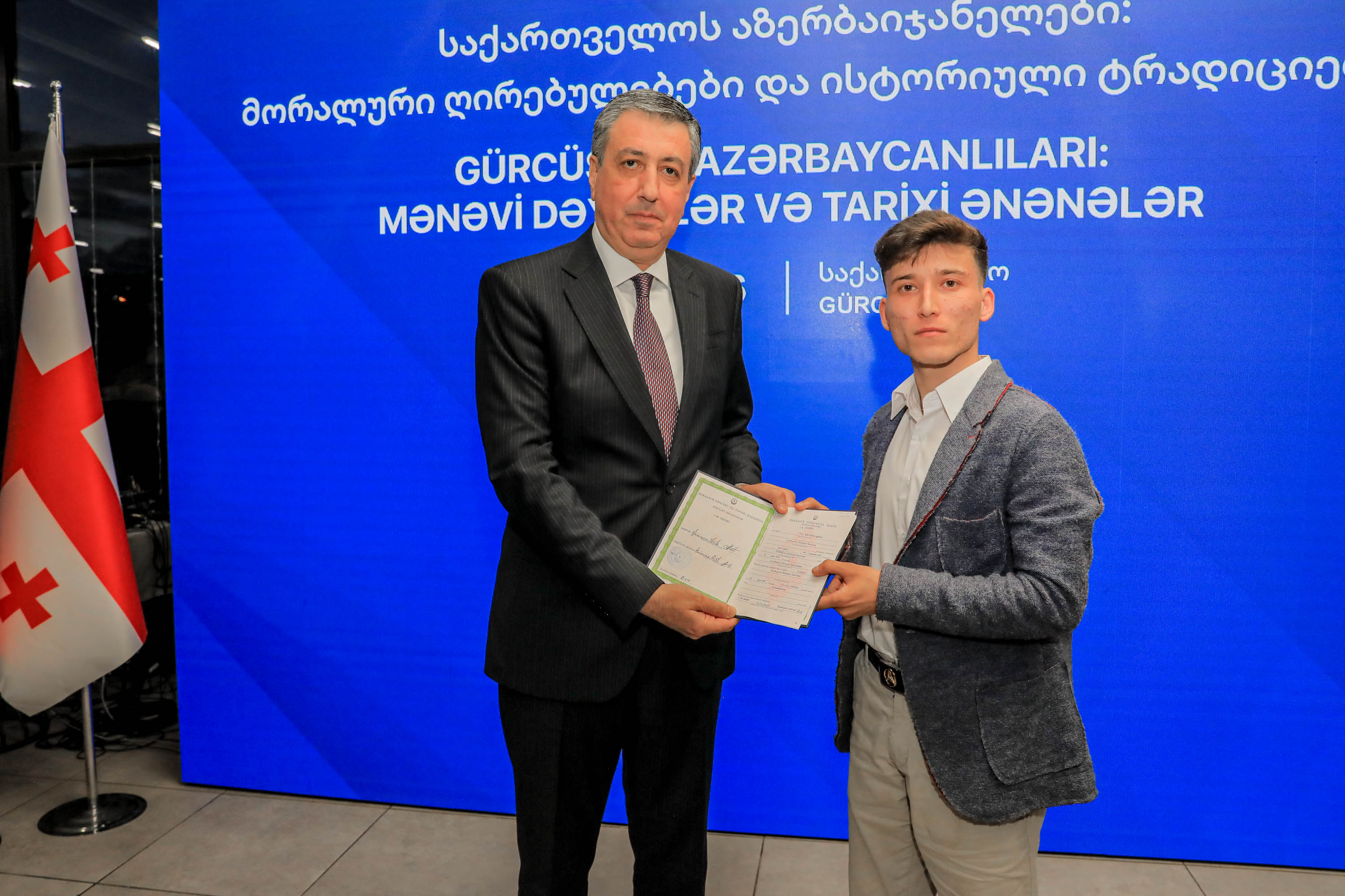 Tbilisidə "Gürcüstan azərbaycanlıları: mənəvi dəyərlər və tarixi ənənələr" mövzusunda tədbir keçirilib - Image 10