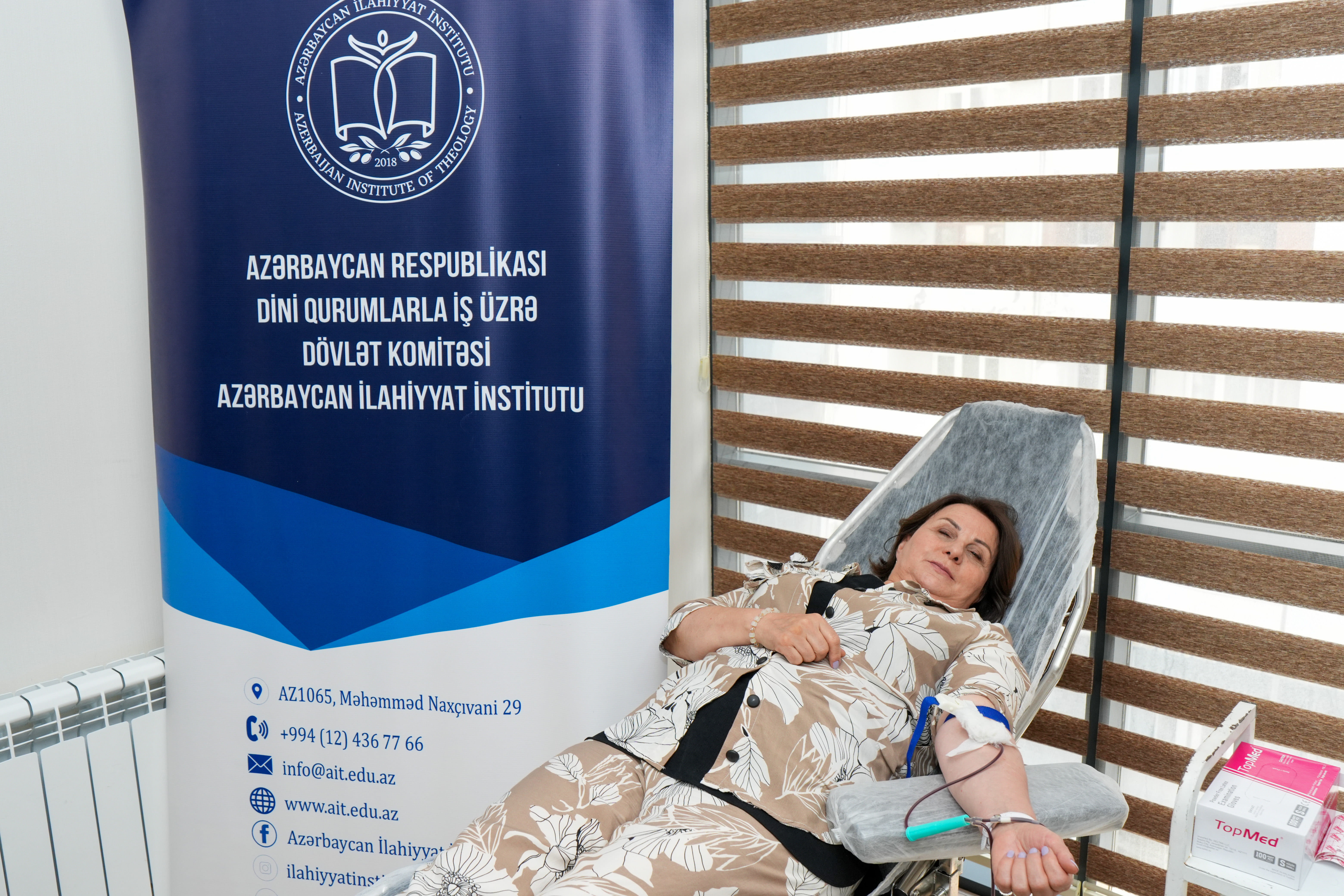 Azərbaycan İlahiyyat İnstitutunda Aşura günü ilə əlaqədar qanvermə aksiyası keçirilir - Image 15