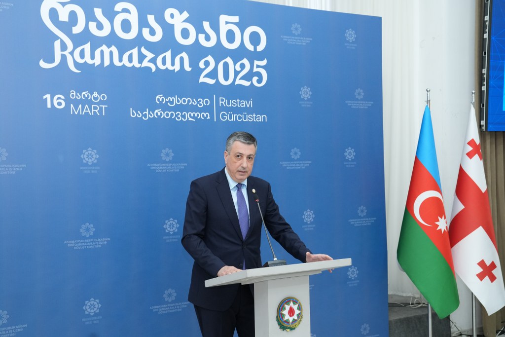 Dövlət Komitəsi Ramazan ayı ilə əlaqədar Gürcüstanın Rustavi şəhərində iftar mərasimi təşkil edib - Image 13