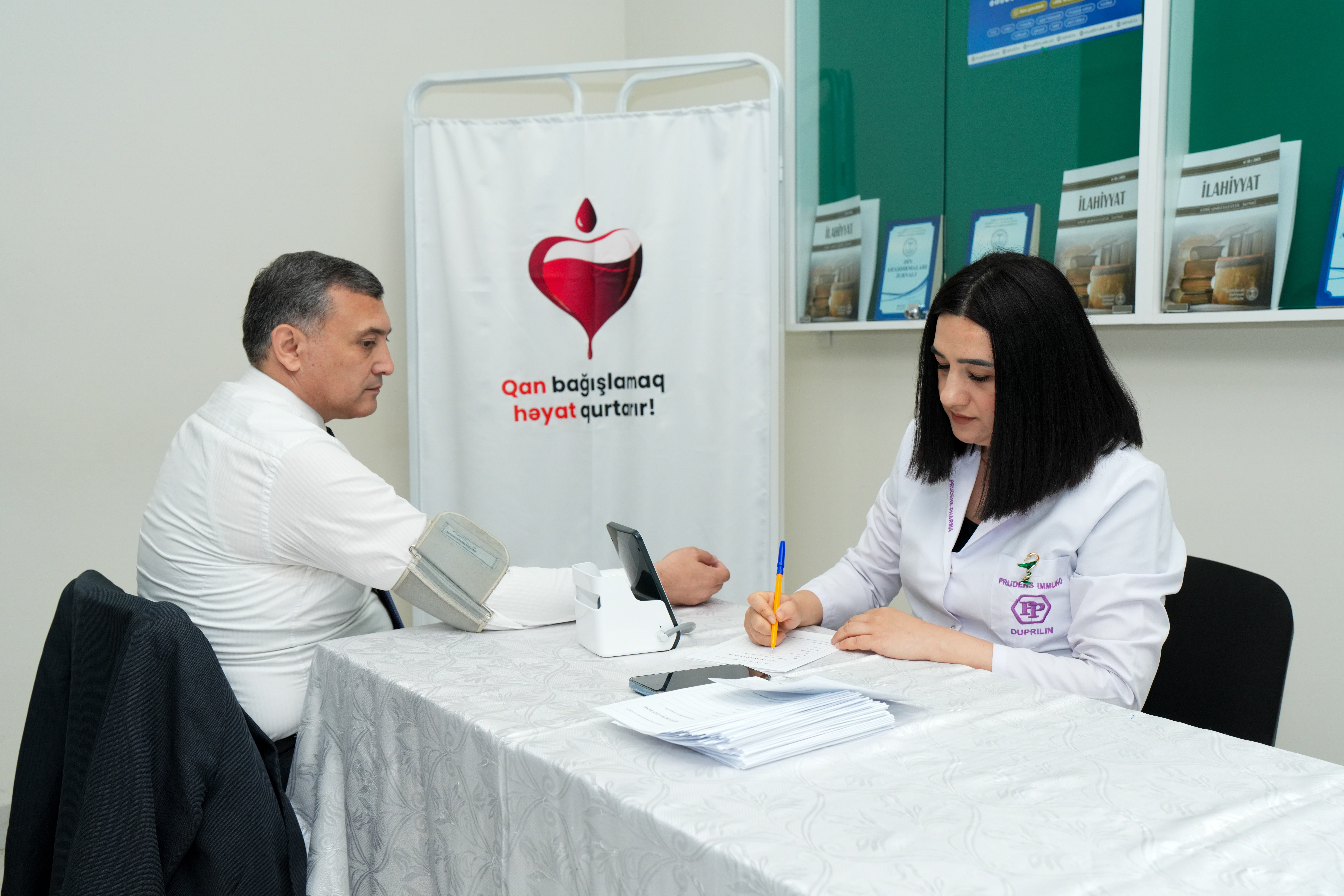 Azərbaycan İlahiyyat İnstitutunda Aşura günü ilə əlaqədar qanvermə aksiyası keçirilir - Image 10