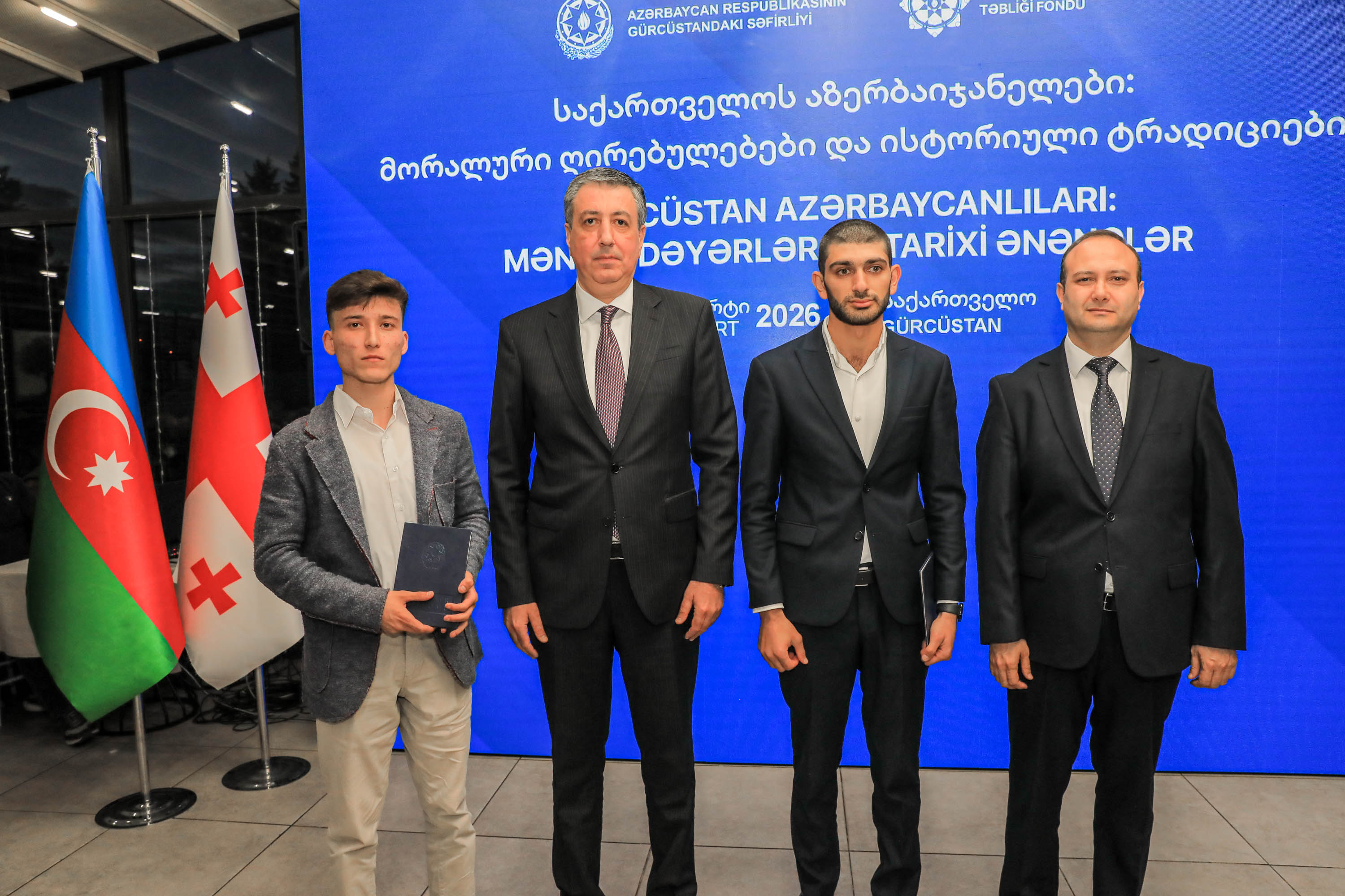 Tbilisidə "Gürcüstan azərbaycanlıları: mənəvi dəyərlər və tarixi ənənələr" mövzusunda tədbir keçirilib - Image 12