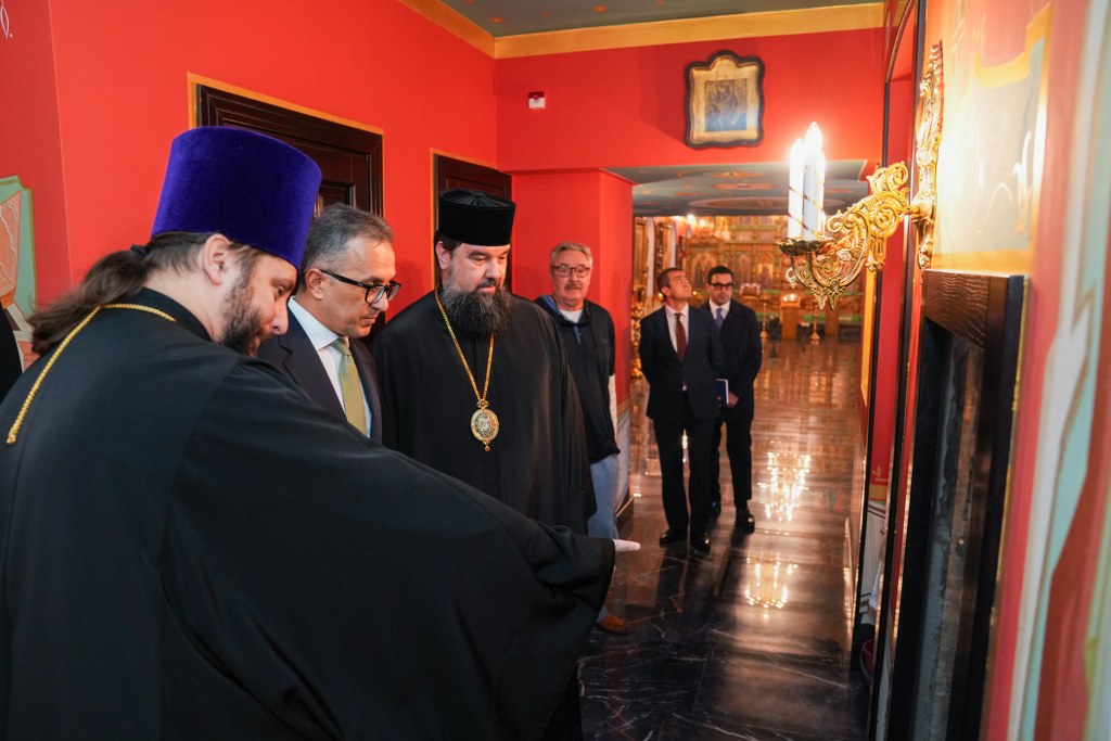Dövlət Komitəsinin sədri Bakı şəhəri Ali Mələk Mikayıl kilsəsini ziyarət edib - Image 1