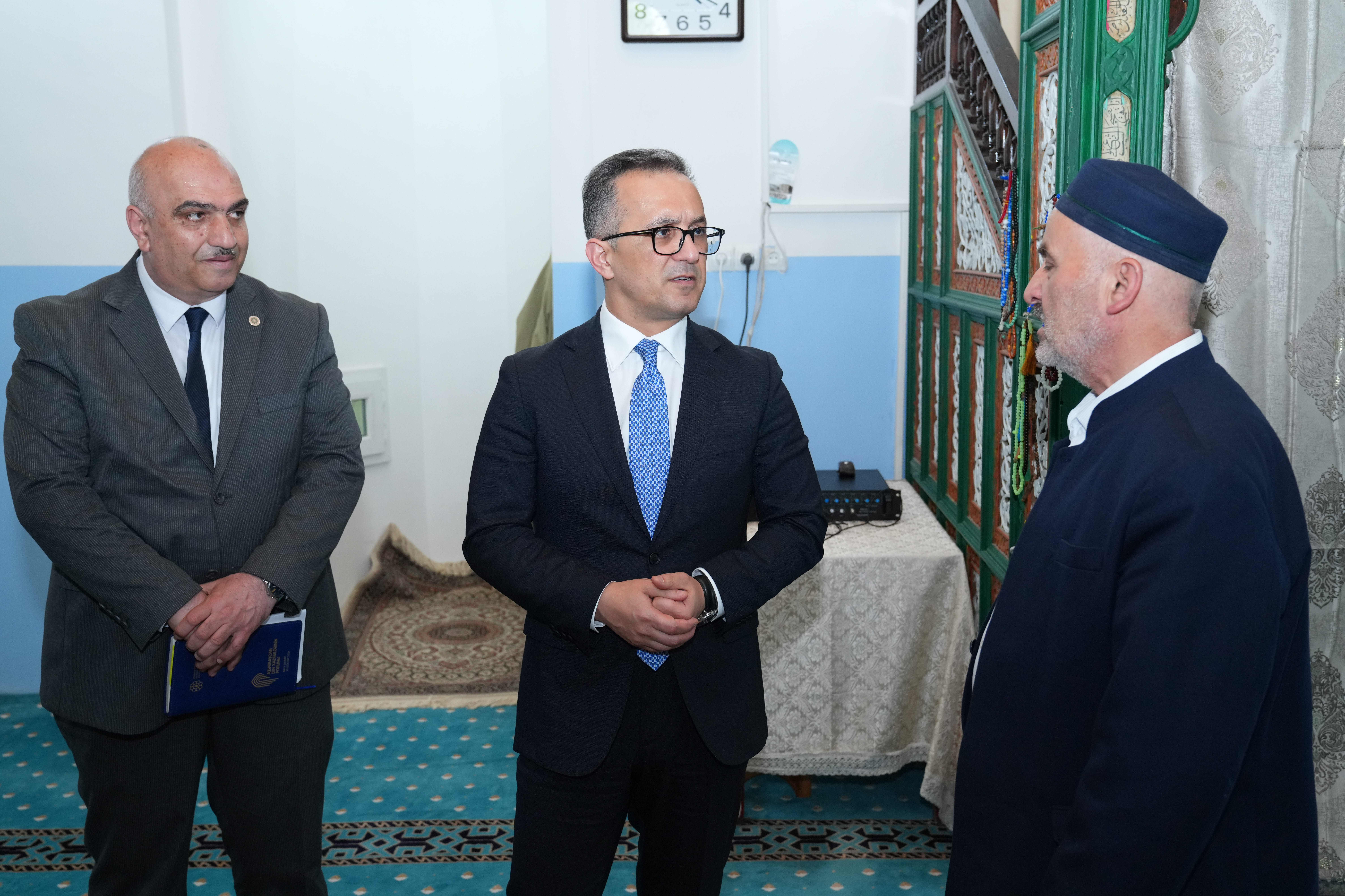 Komitə sədri Zaqatala rayonunda yerləşən məscidlərin fəaliyyəti ilə tanış olub - Image 1