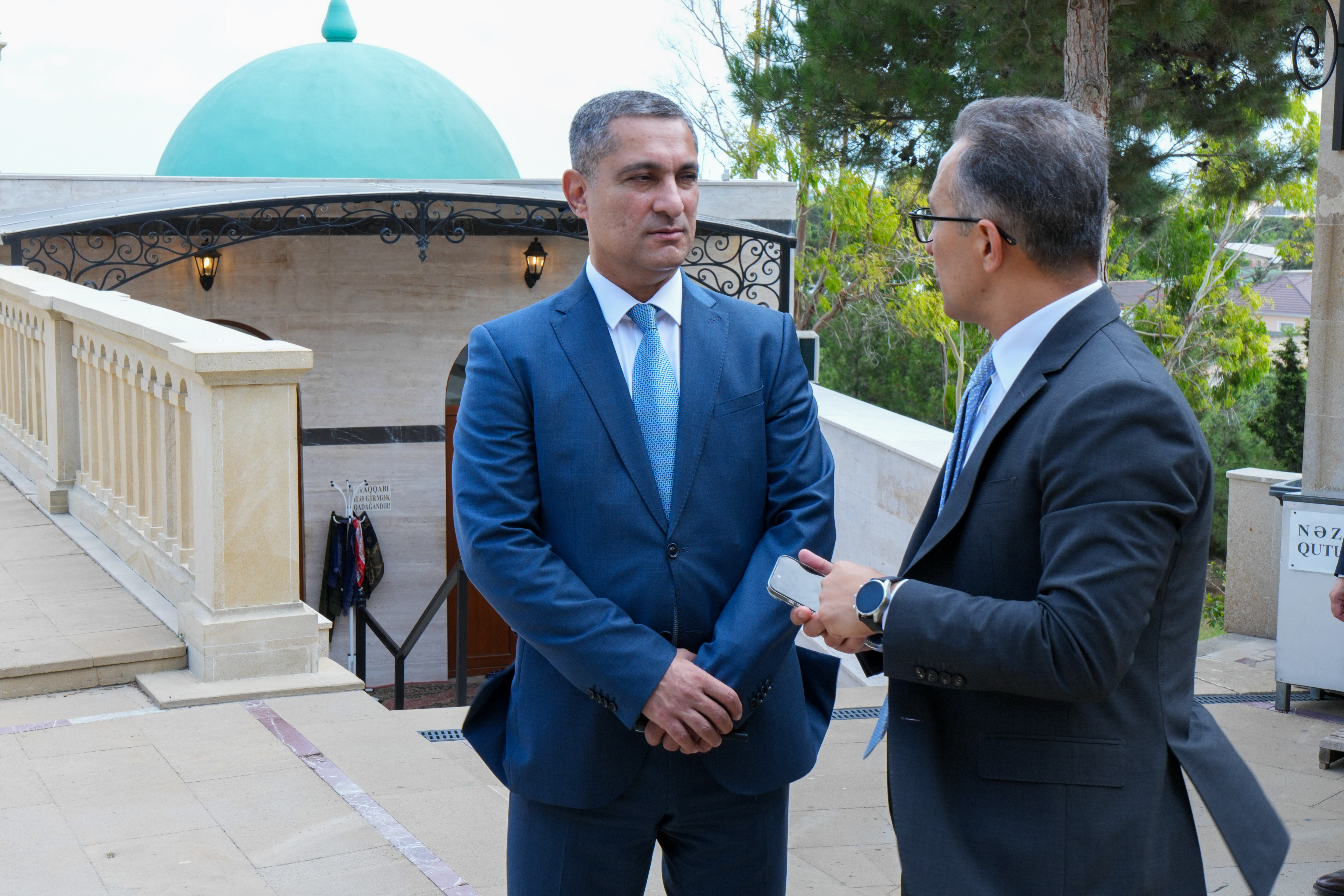 Komitə sədri Xəzər rayonundakı "Pir Həsən" ziyarətgahını və Buzovna “Cümə” məscidini ziyarət edib - Image 4