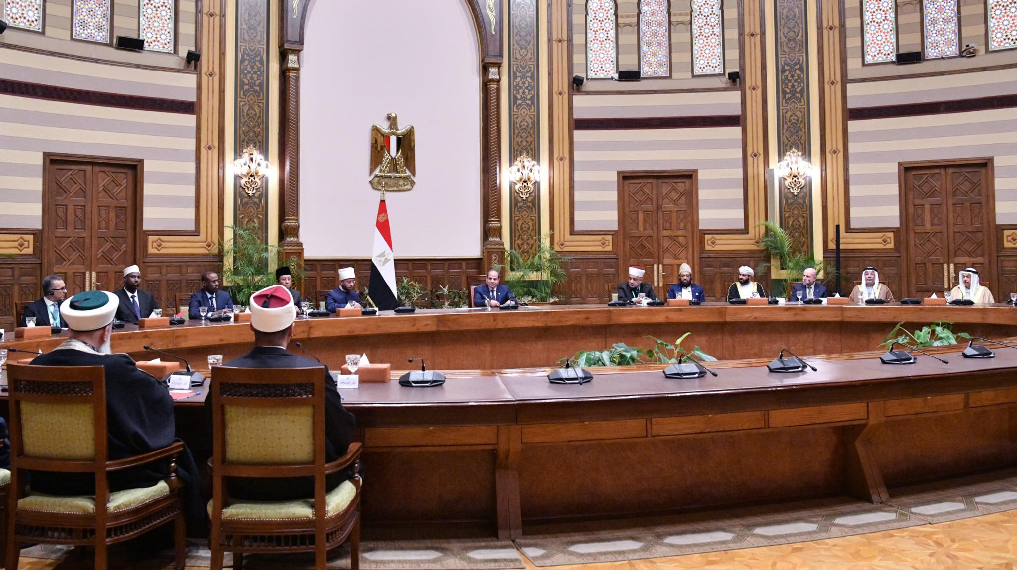 Misir Prezidenti beynəlxalq konfrans iştirakçılarını qəbul edib - Image 3