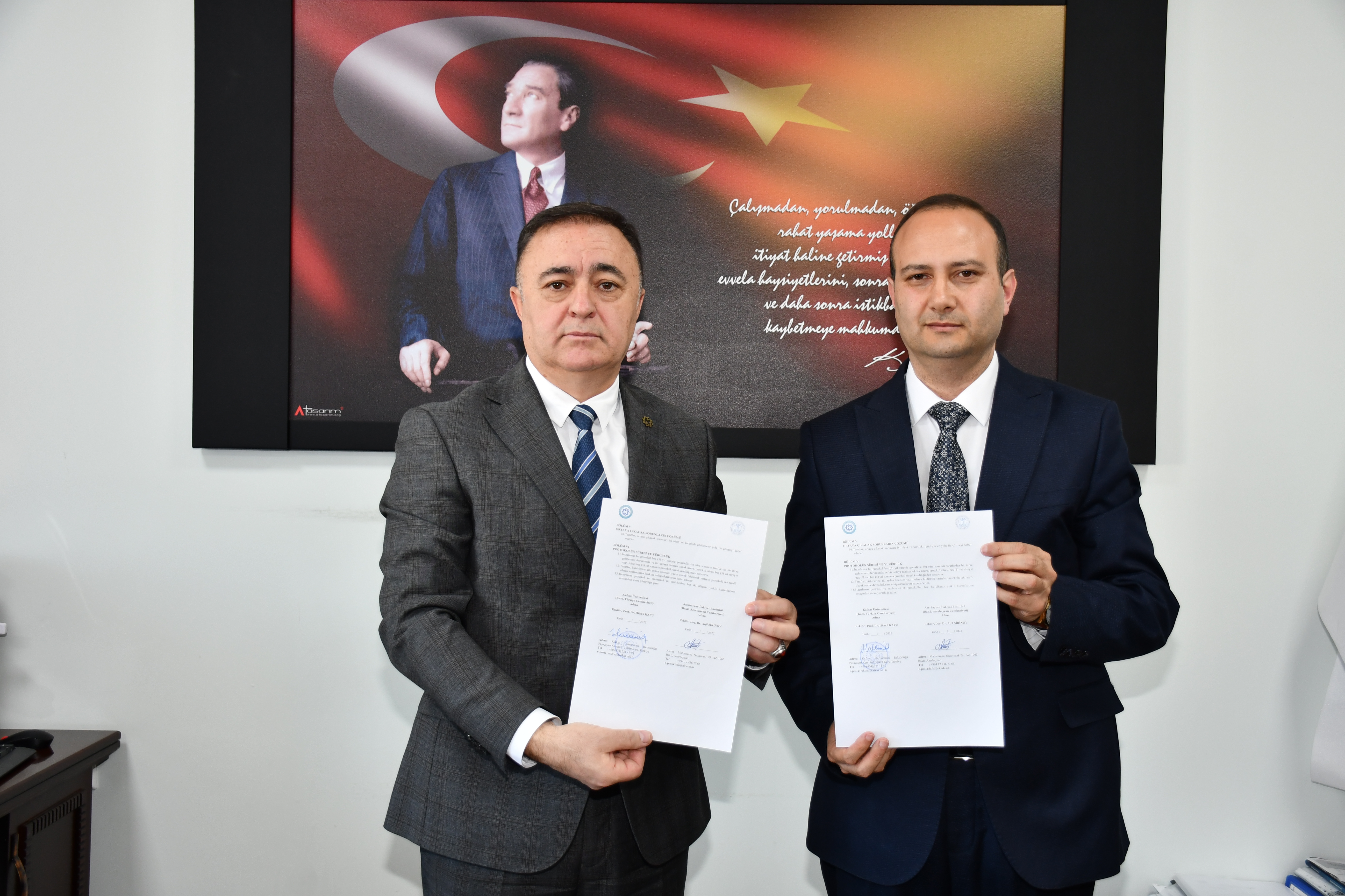 Azərbaycan İlahiyyat İnstitutu ilə Qars Qafqaz Universiteti arasında imzalanan memorandumun müddəti uzadılıb