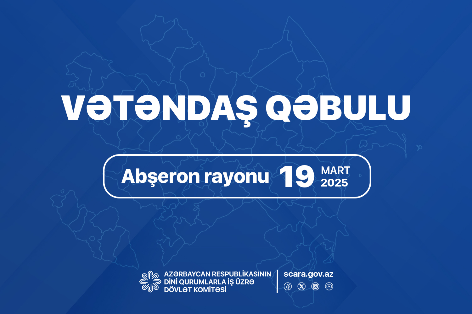 Dövlət Komitəsinin sədri Abşeron rayonunda vətəndaşları qəbul edəcək