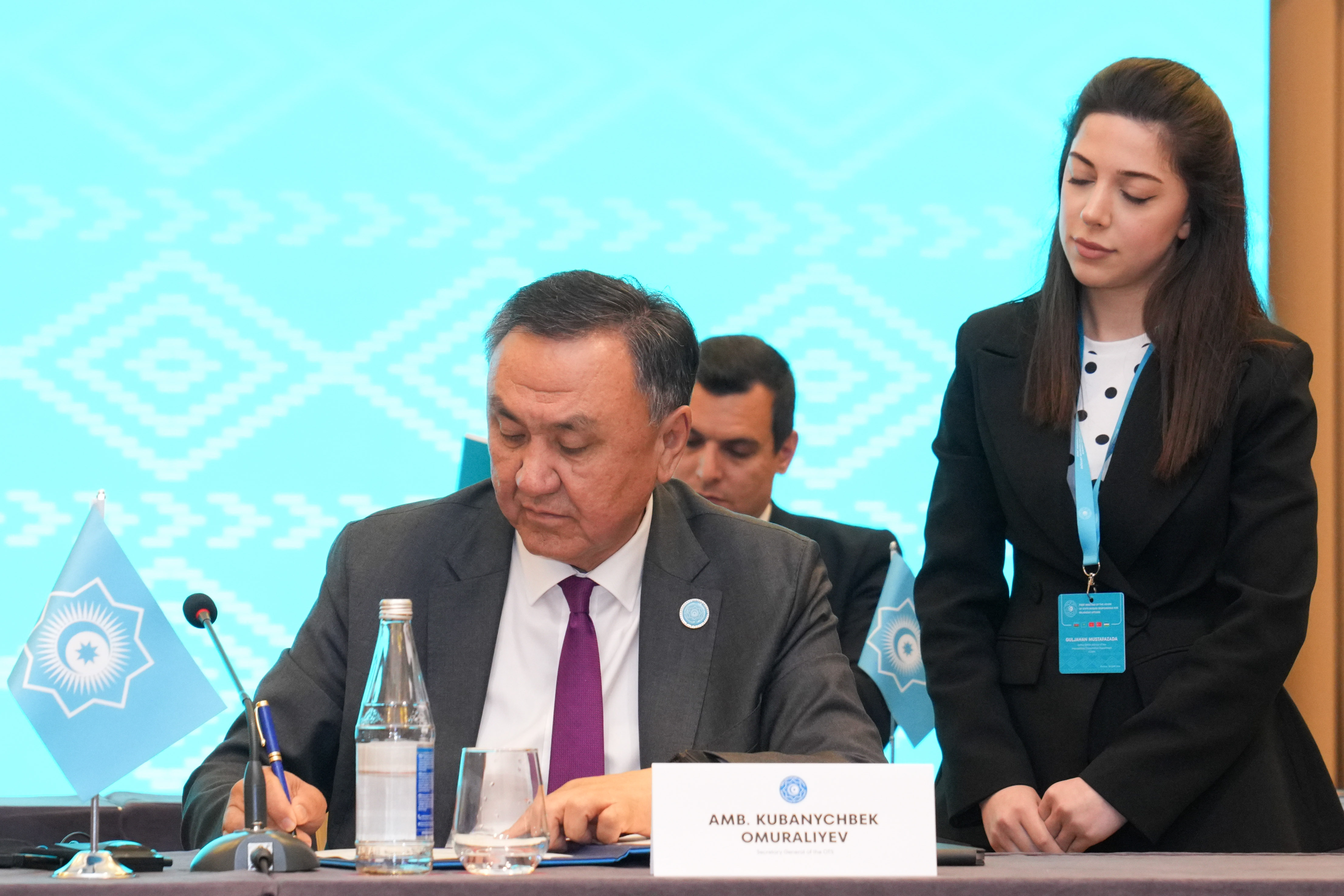 TDT-yə üzv ölkələrin dini məsələlər üzrə dövlət qurumları rəhbərlərinin Birinci Görüşünün nəticələrinə dair Kommünike imzalanıb - Image 2