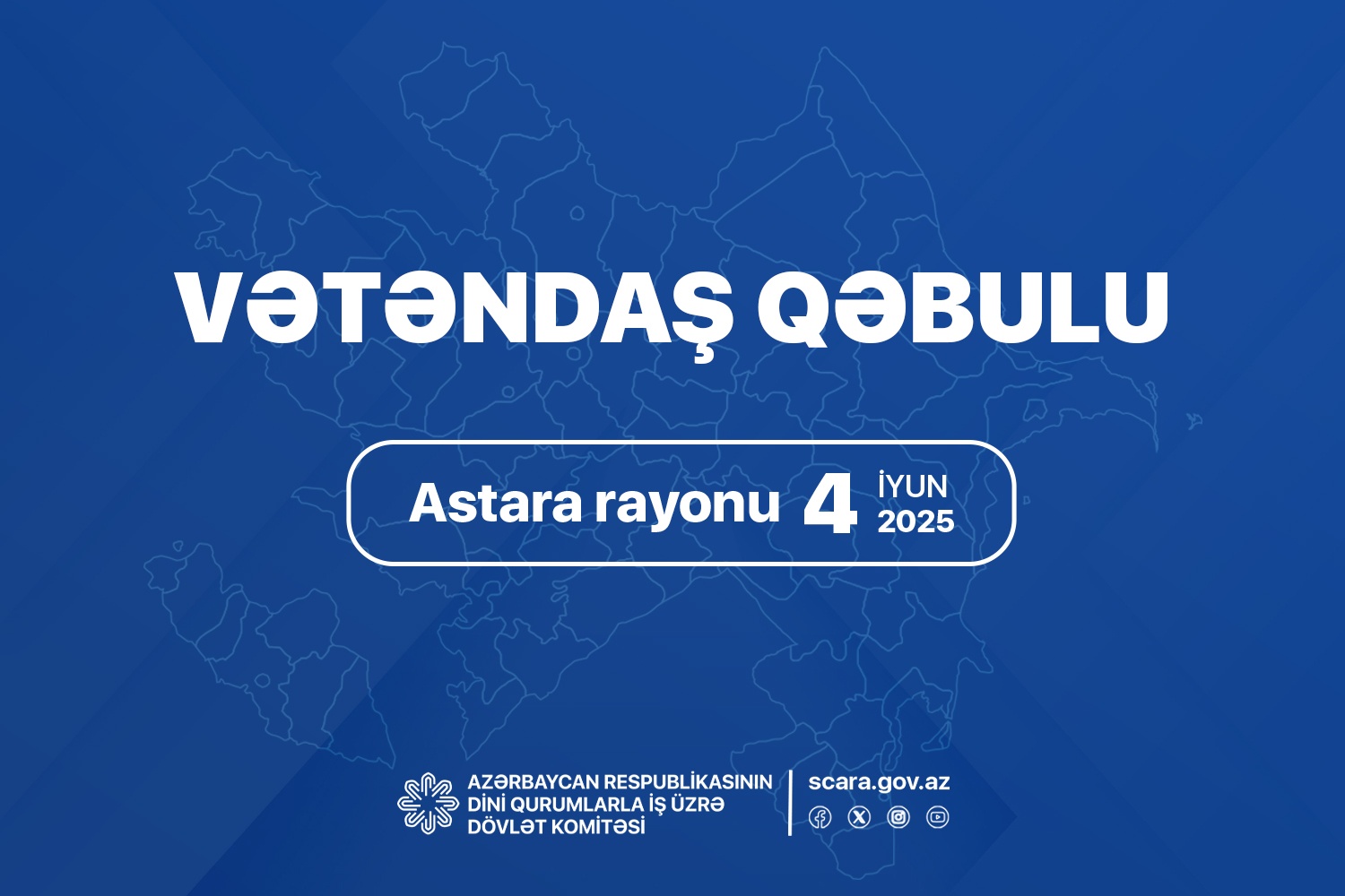 Dövlət Komitəsinin sədri Astara rayonunda vətəndaşları qəbul edəcək