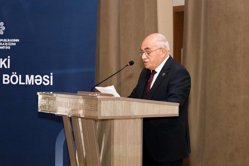 Şəkidə “Zəfər Günü və qəhrəmanlıq tariximiz” mövzusunda tədbir keçirilib - Image 13