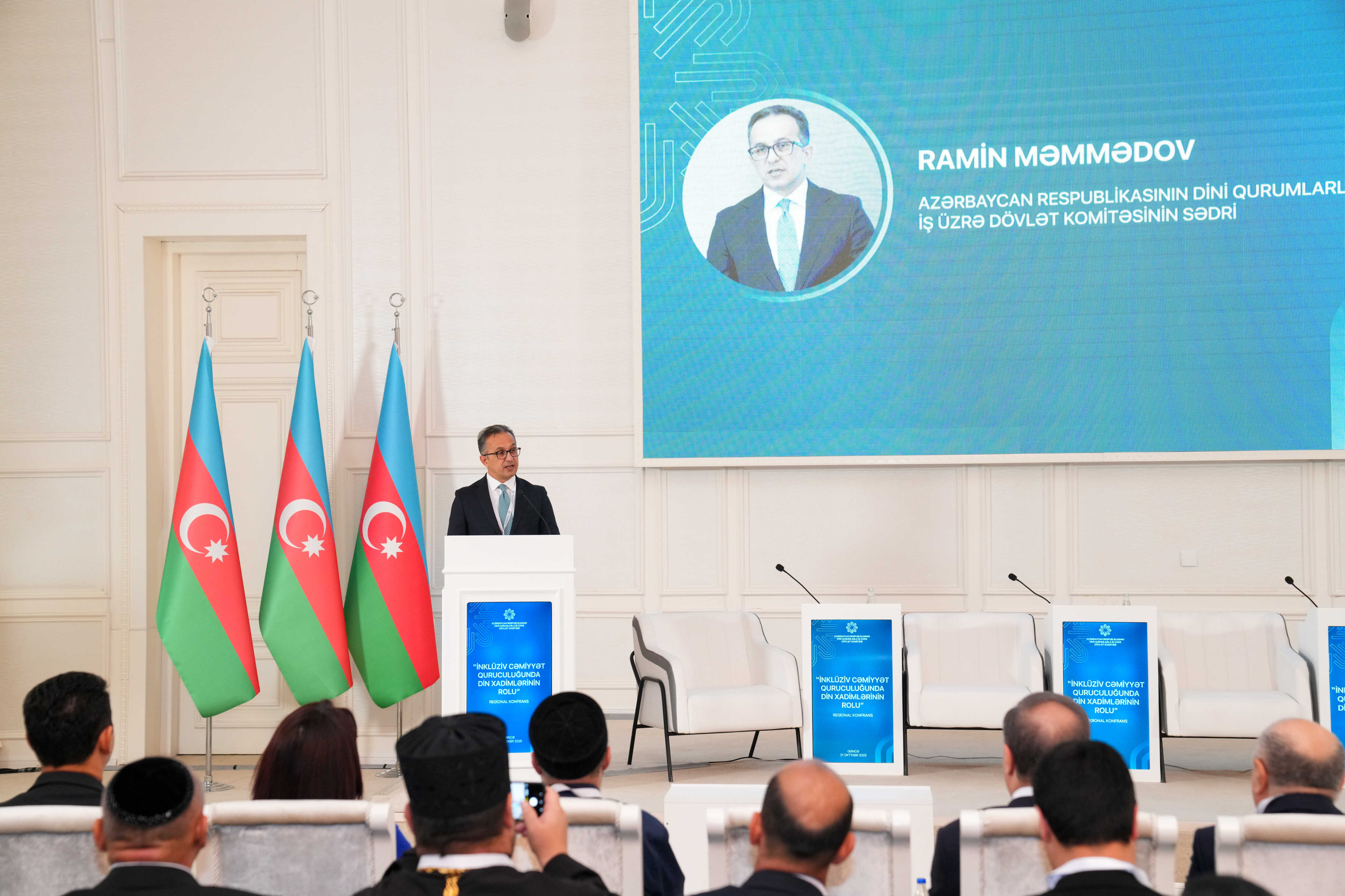 Gəncədə “İnklüziv cəmiyyət quruculuğunda din xadimlərinin rolu” mövzusunda regional konfrans keçirilir - Image 10