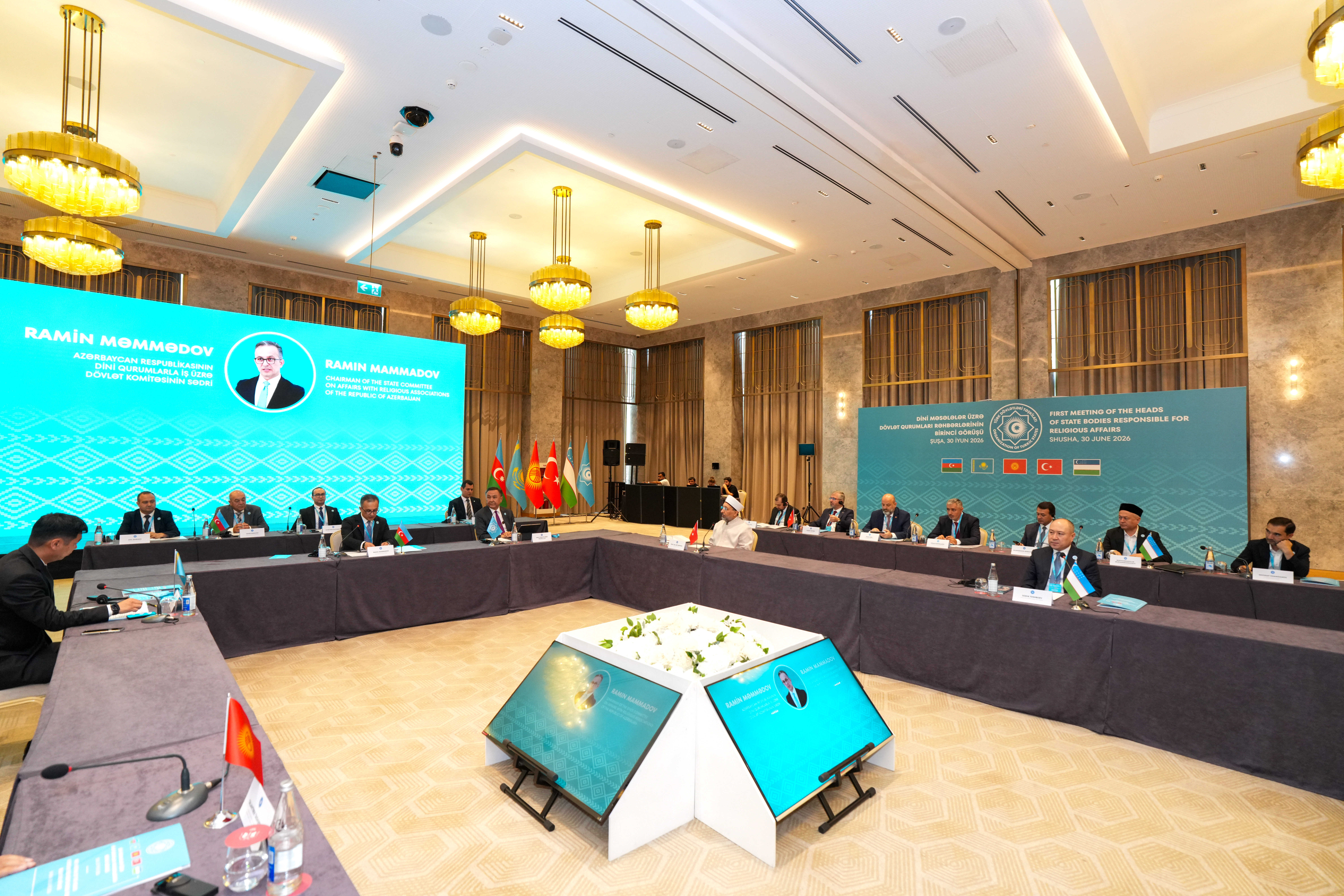 Şuşada Türk Dövlətləri Təşkilatına üzv ölkələrin dini məsələlər üzrə dövlət qurumları rəhbərlərinin ilk görüşü keçirilir - Image 2