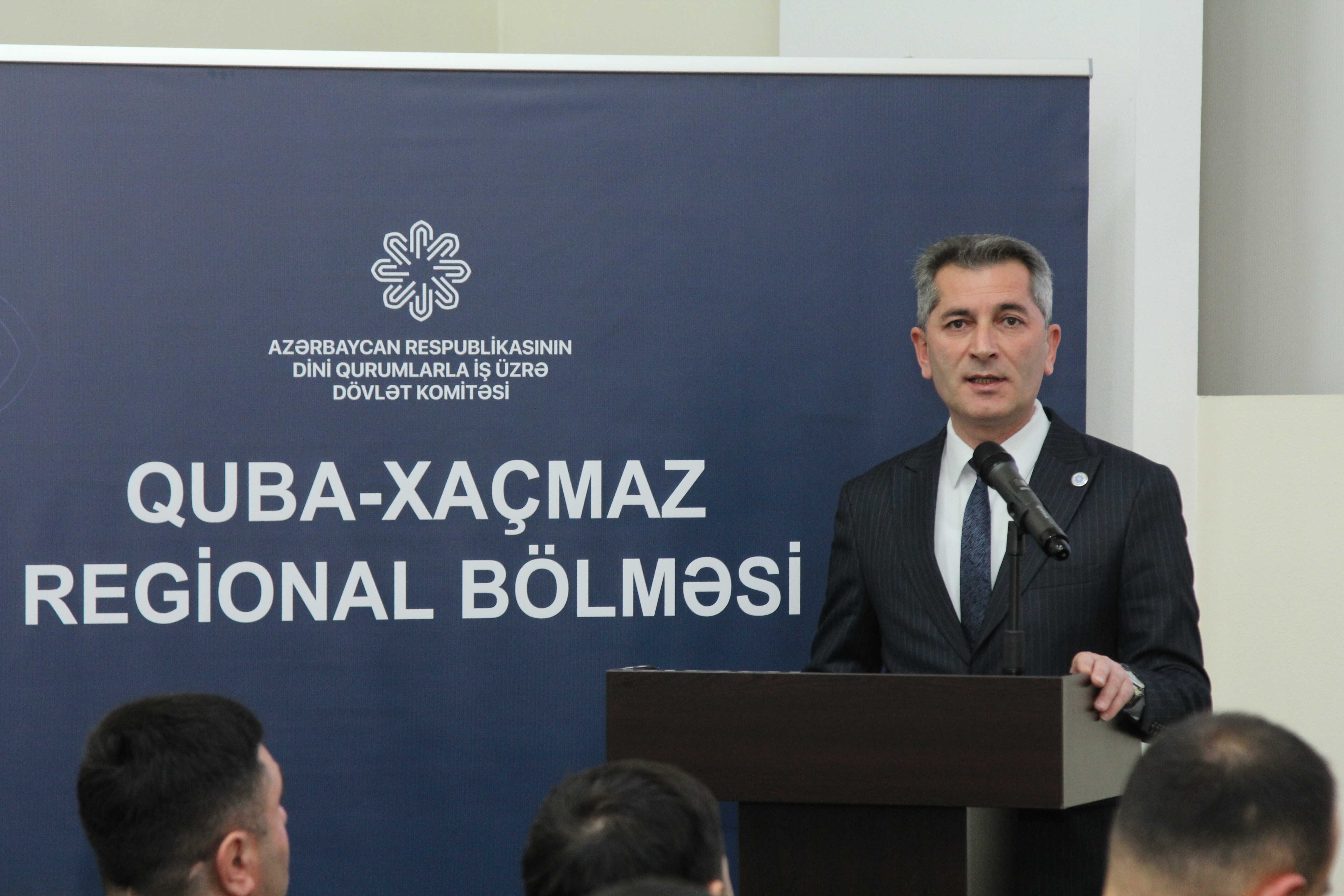 Qusarda “Ümummilli Lider Heydər Əliyev və milli-mənəvi dəyərlərimiz” mövzusunda konfrans keçirilib - Image 3