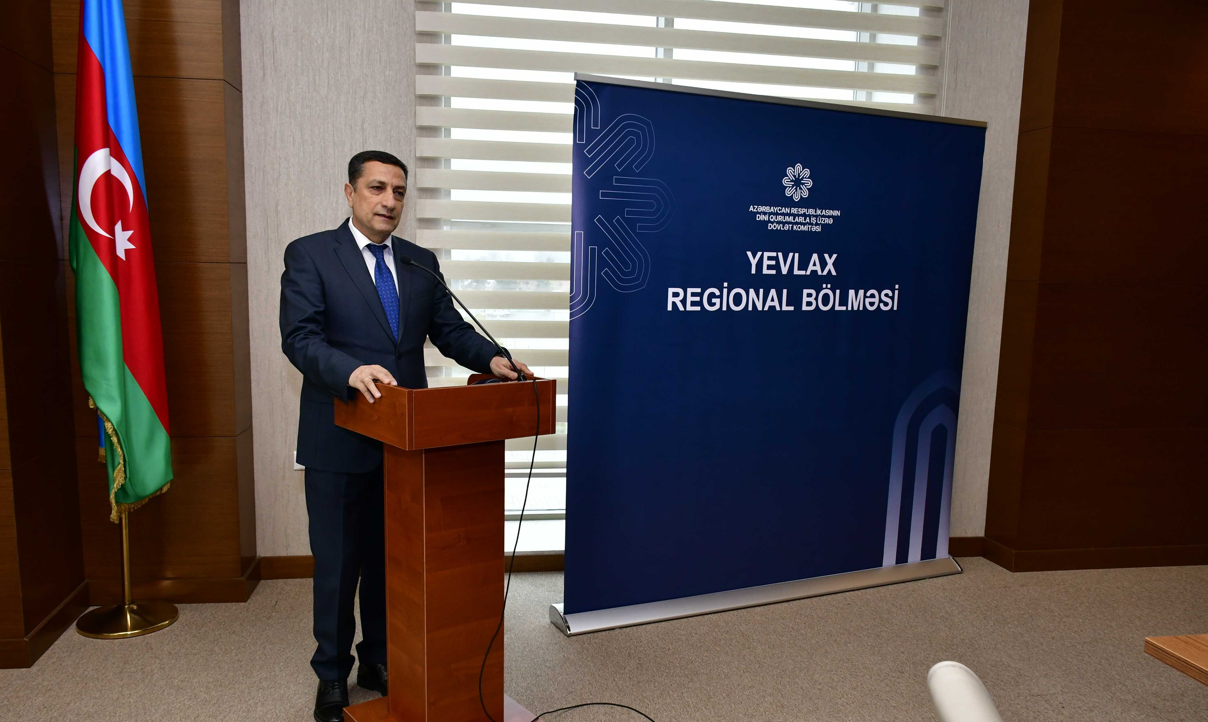 Ağdaşda “Dini məzhəbçilik meyillərinin milli birliyə və dini təhlükəsizliyə təsiri” mövzusunda konfrans keçirilib - Image 3