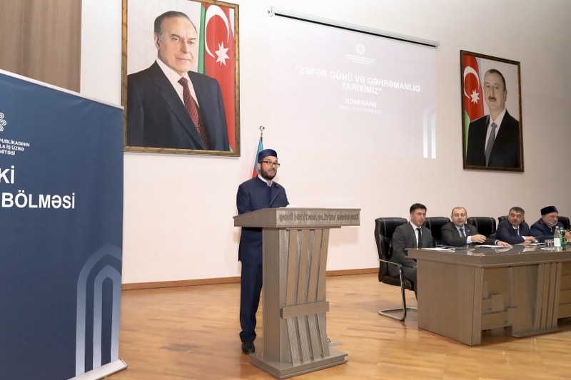Şəkidə “Zəfər Günü və qəhrəmanlıq tariximiz” mövzusunda tədbir keçirilib - Image 8