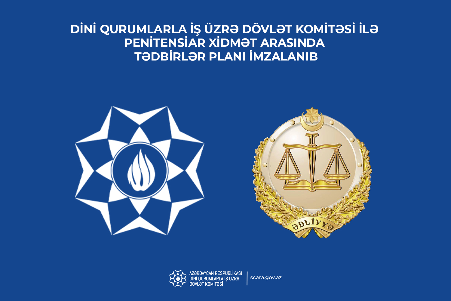 Dövlət Komitəsi ilə Ədliyyə Nazirliyi Penitensiar Xidməti arasında 2025-ci il üçün birgə Tədbirlər Planı imzalanıb