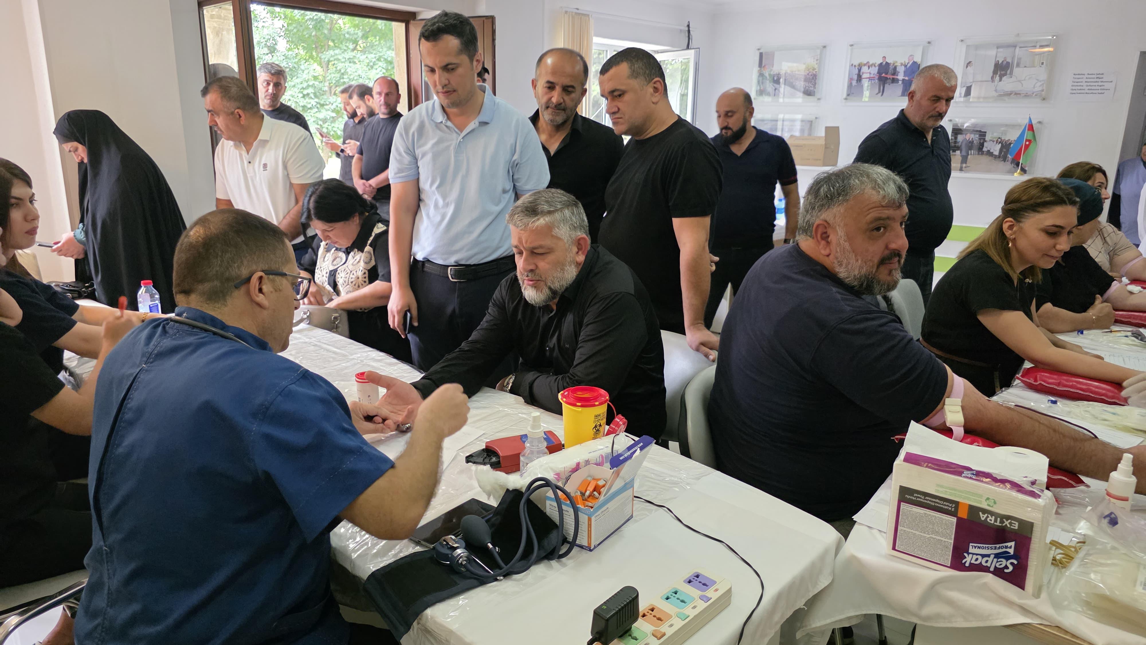 Aşura günü ilə əlaqədar paytaxt və bölgələrdə qanvermə aksiyaları keçirilir - Image 19