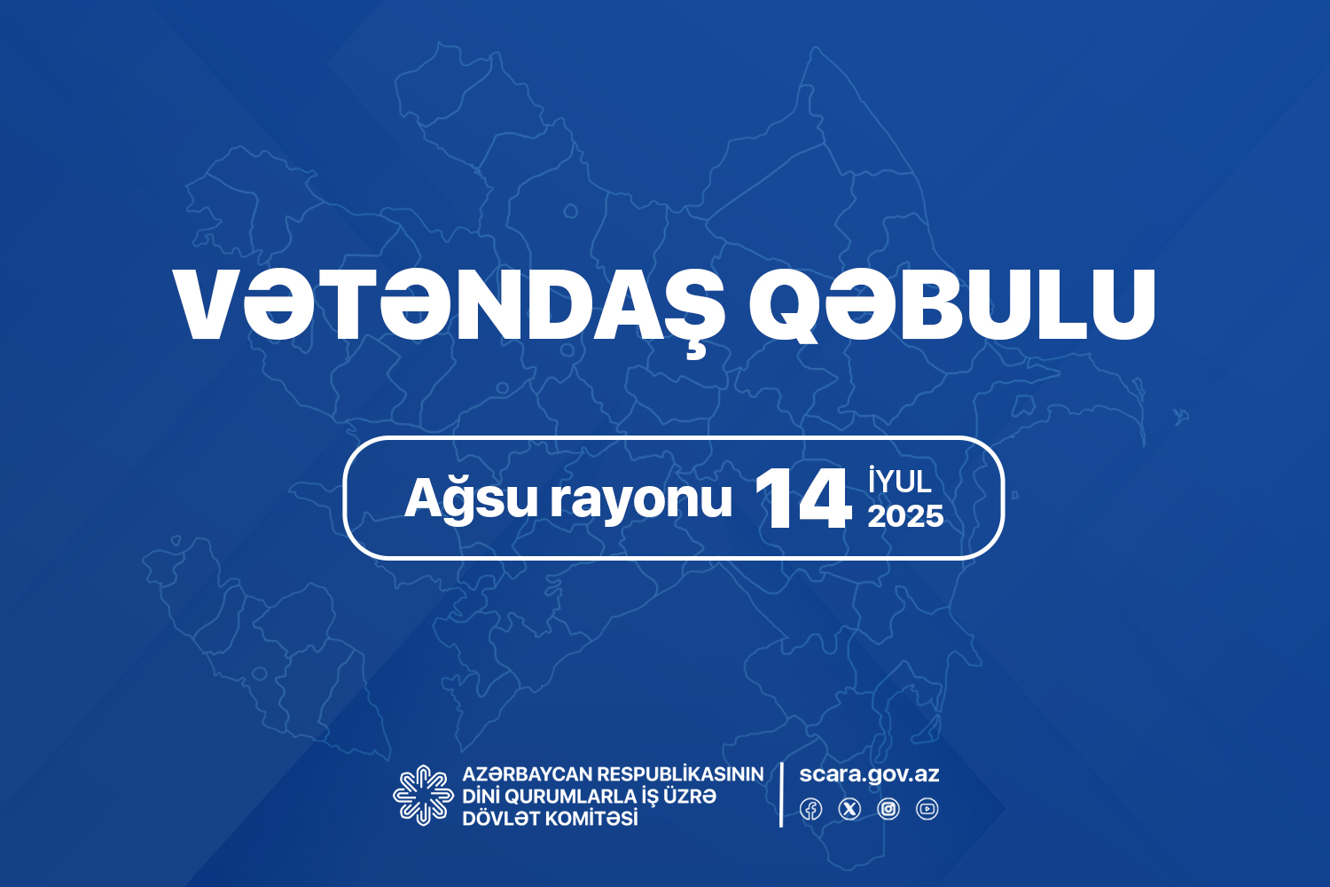 Dövlət Komitəsinin sədri Ağsu rayonunda vətəndaşları qəbul edəcək
