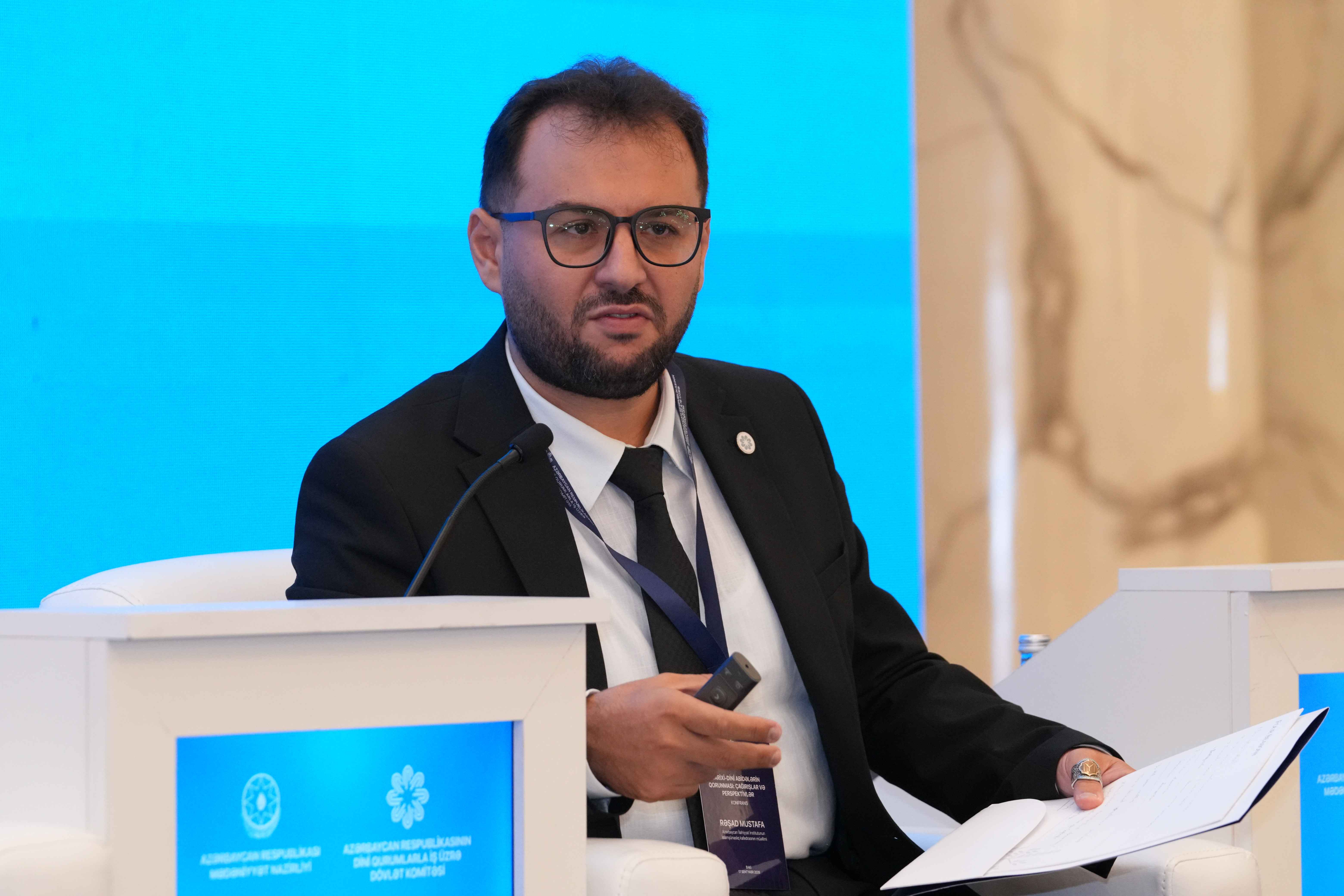 “Tarixi-dini abidələrin qorunması: çağırışlar və perspektivlər” mövzusunda konfrans işini yekunlaşdırıb - Image 9