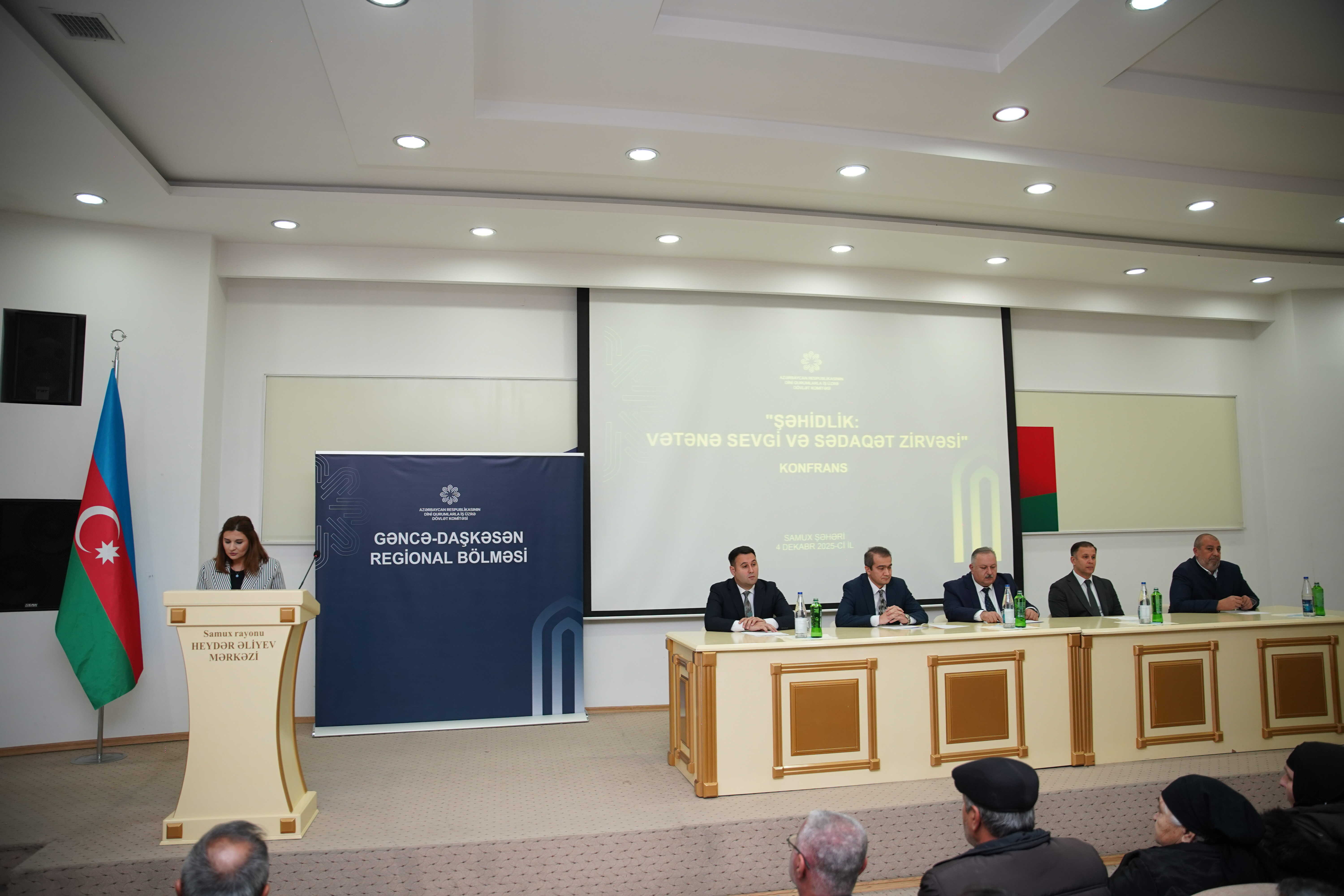 Samuxda “Şəhidlik: Vətənə sevgi və sədaqət zirvəsi” mövzusunda konfrans keçirilib - Image 14