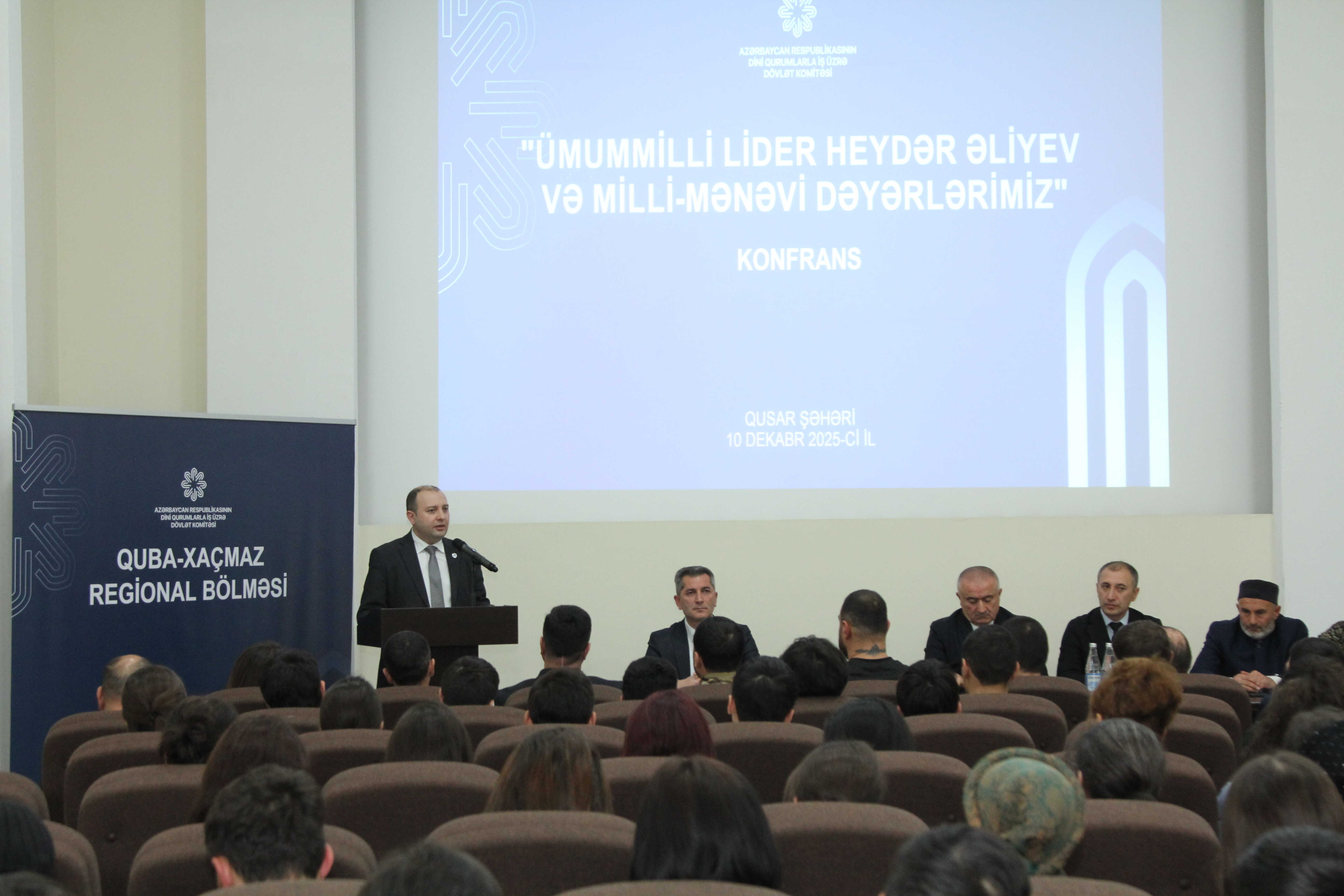 Qusarda “Ümummilli Lider Heydər Əliyev və milli-mənəvi dəyərlərimiz” mövzusunda konfrans keçirilib - Image 4