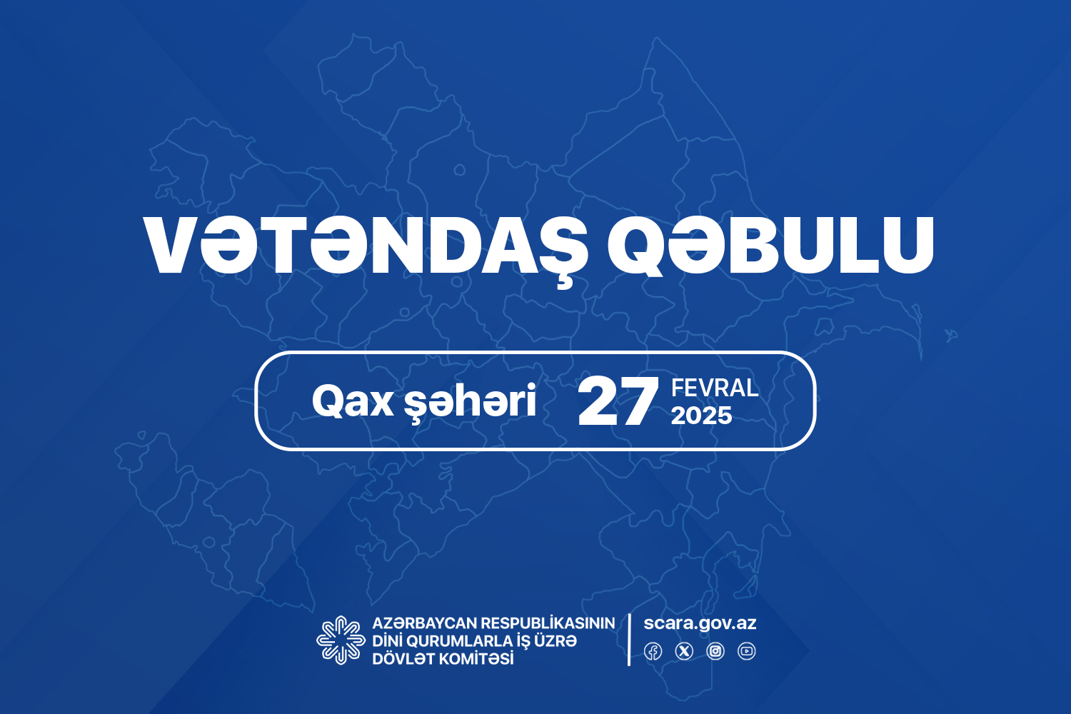 Dövlət Komitəsinin sədri Qax şəhərində vətəndaşları qəbul edəcək