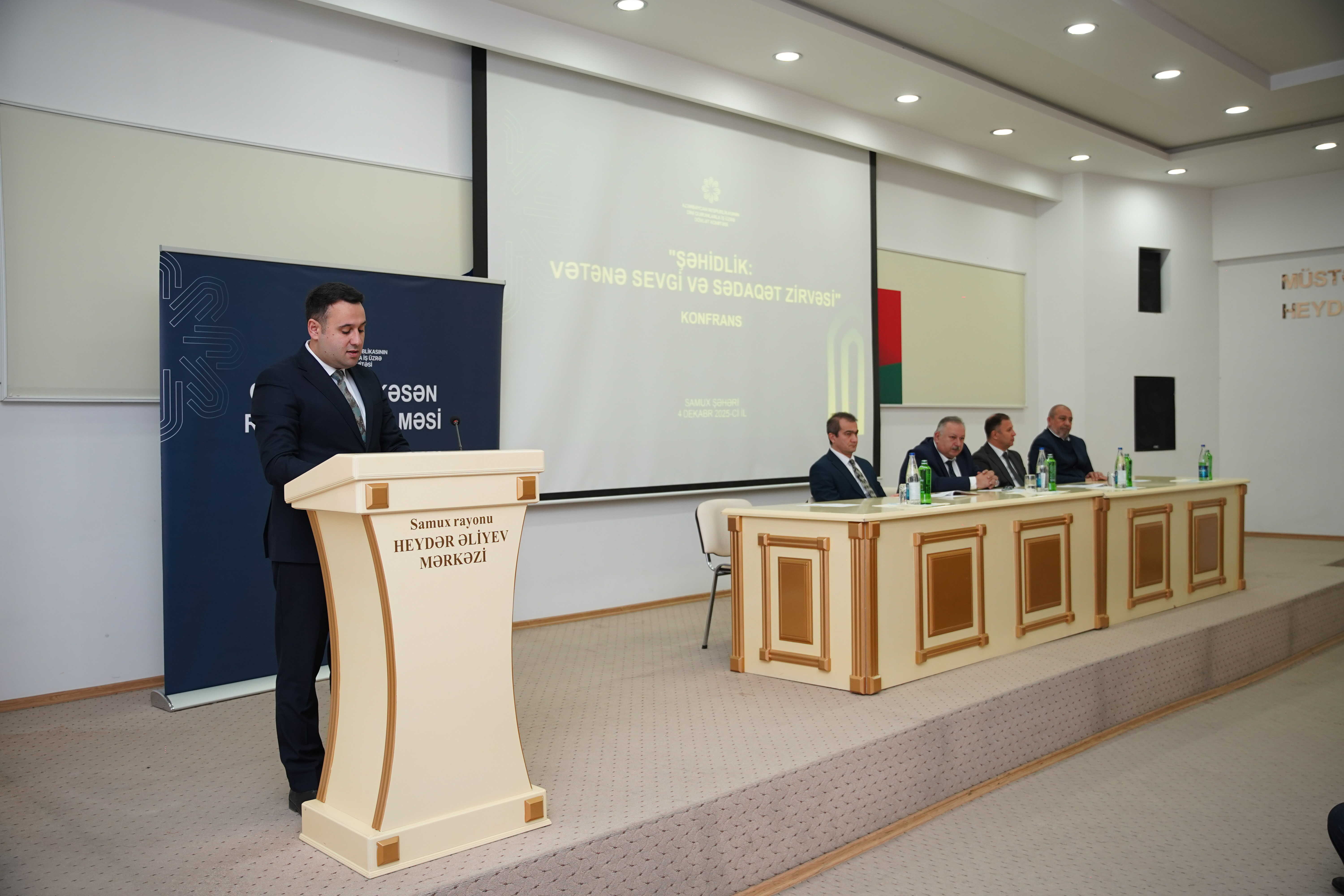 Samuxda “Şəhidlik: Vətənə sevgi və sədaqət zirvəsi” mövzusunda konfrans keçirilib - Image 9