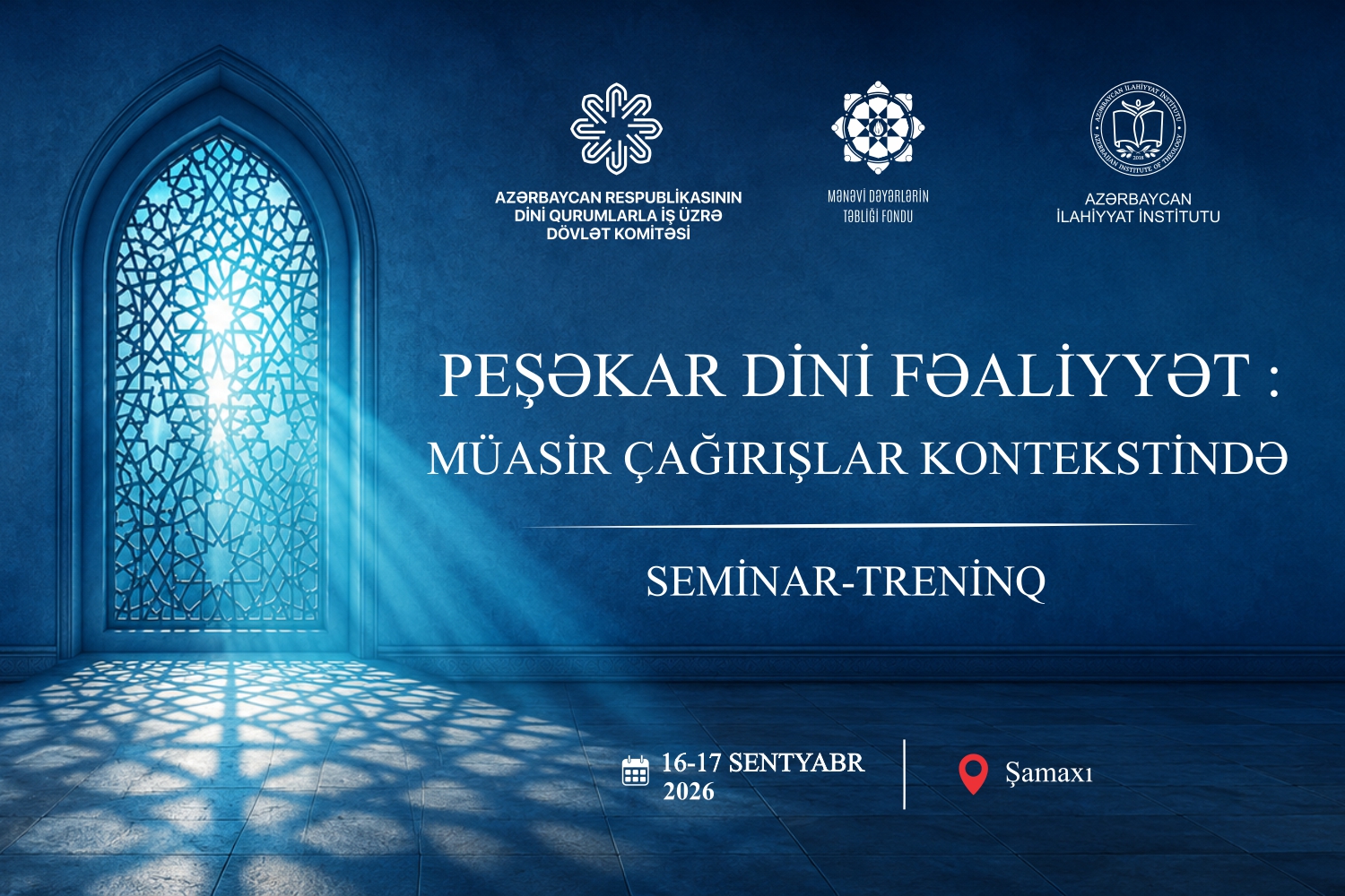 Şamaxıda din xadimləri üçün təlim keçiriləcək