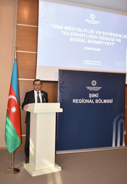 Qəbələdə “Dini müxtəliflik və suverenlik: tolerantlığın hüquqi və sosial əhəmiyyəti” mövzusunda konfrans keçirilib - Image 3