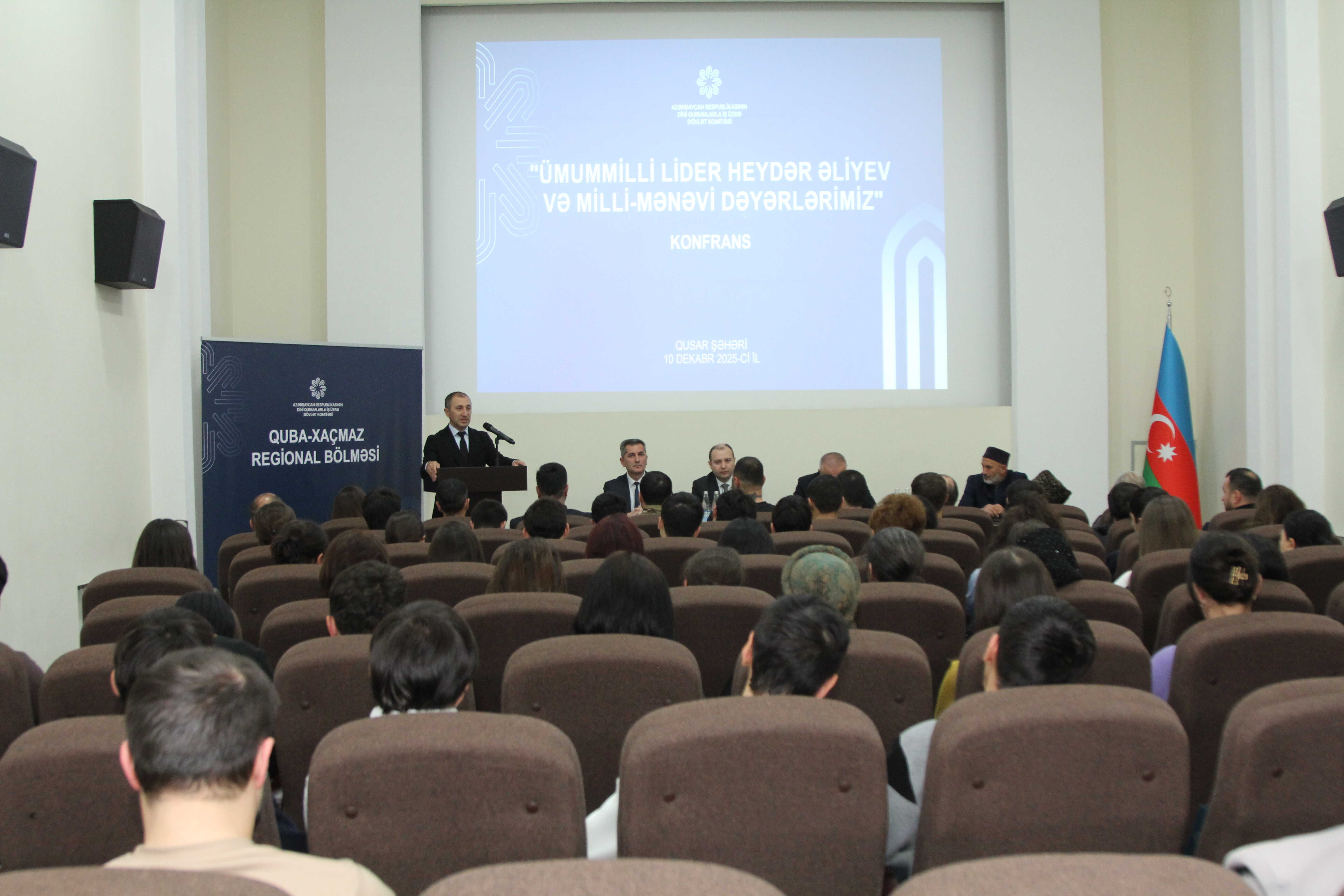 Qusarda “Ümummilli Lider Heydər Əliyev və milli-mənəvi dəyərlərimiz” mövzusunda konfrans keçirilib - Image 5