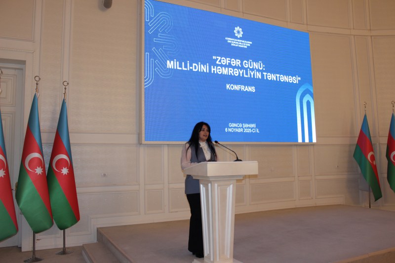 Gəncədə “Zəfər Günü milli-dini həmrəyliyin təntənəsi” mövzusunda tədbir keçirilib - Image 4