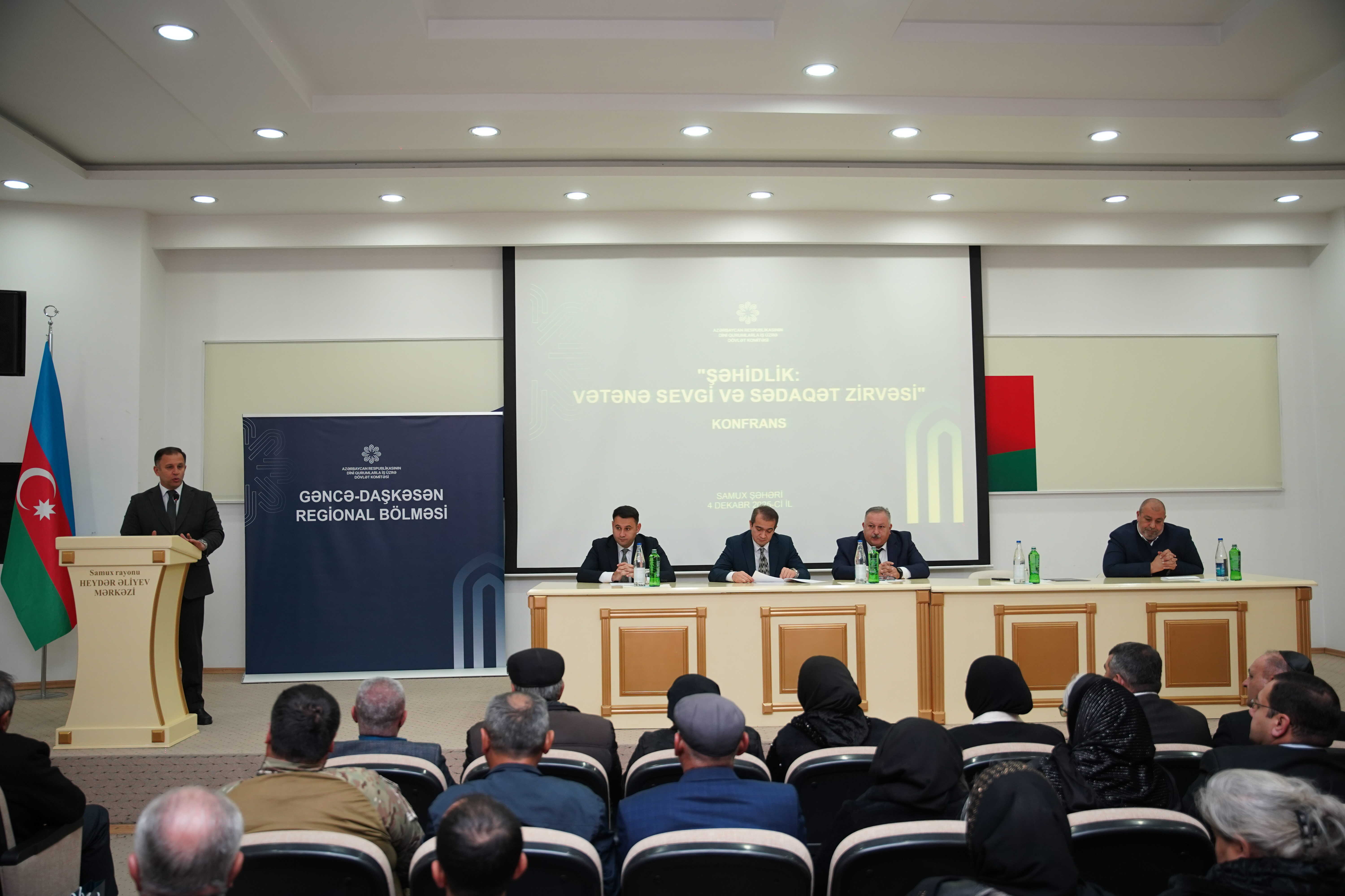 Samuxda “Şəhidlik: Vətənə sevgi və sədaqət zirvəsi” mövzusunda konfrans keçirilib - Image 6