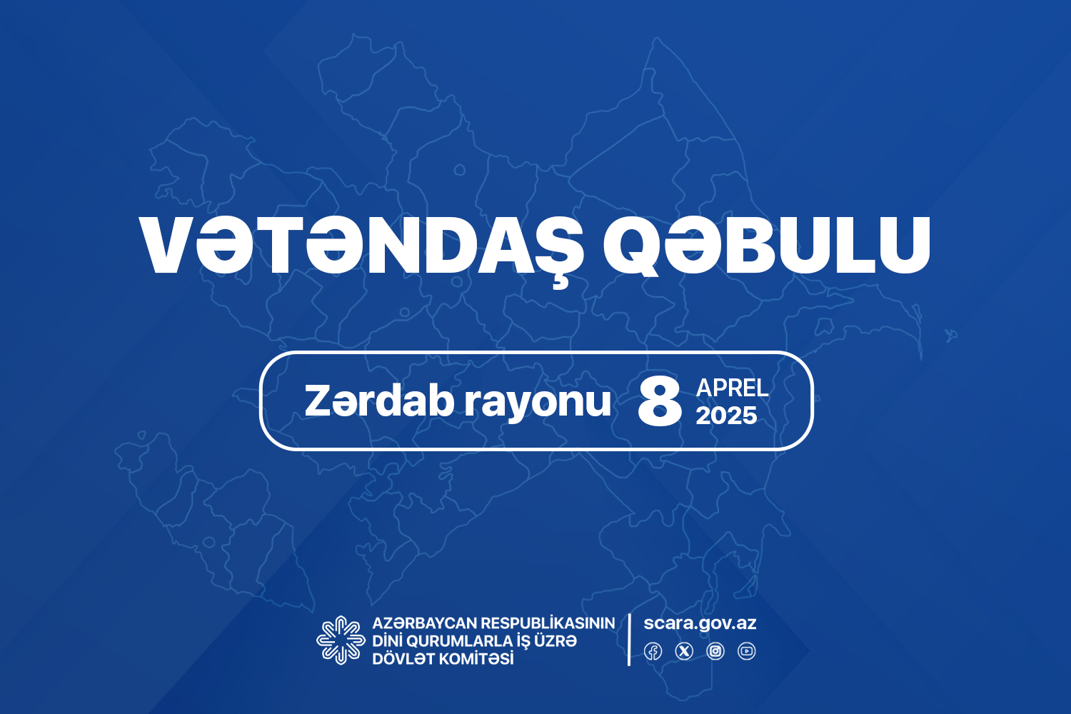 Dövlət Komitəsinin sədri Zərdab rayonunda vətəndaşları qəbul edəcək