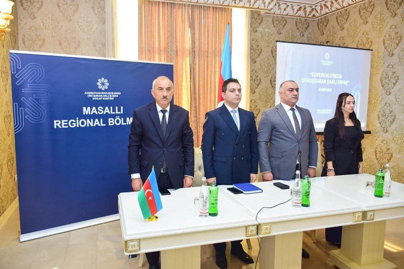Cəlilabadda “Suverenliyimizə Qovuşduran Şanlı Zəfər” mövzusunda konfrans keçirilib - Image 1