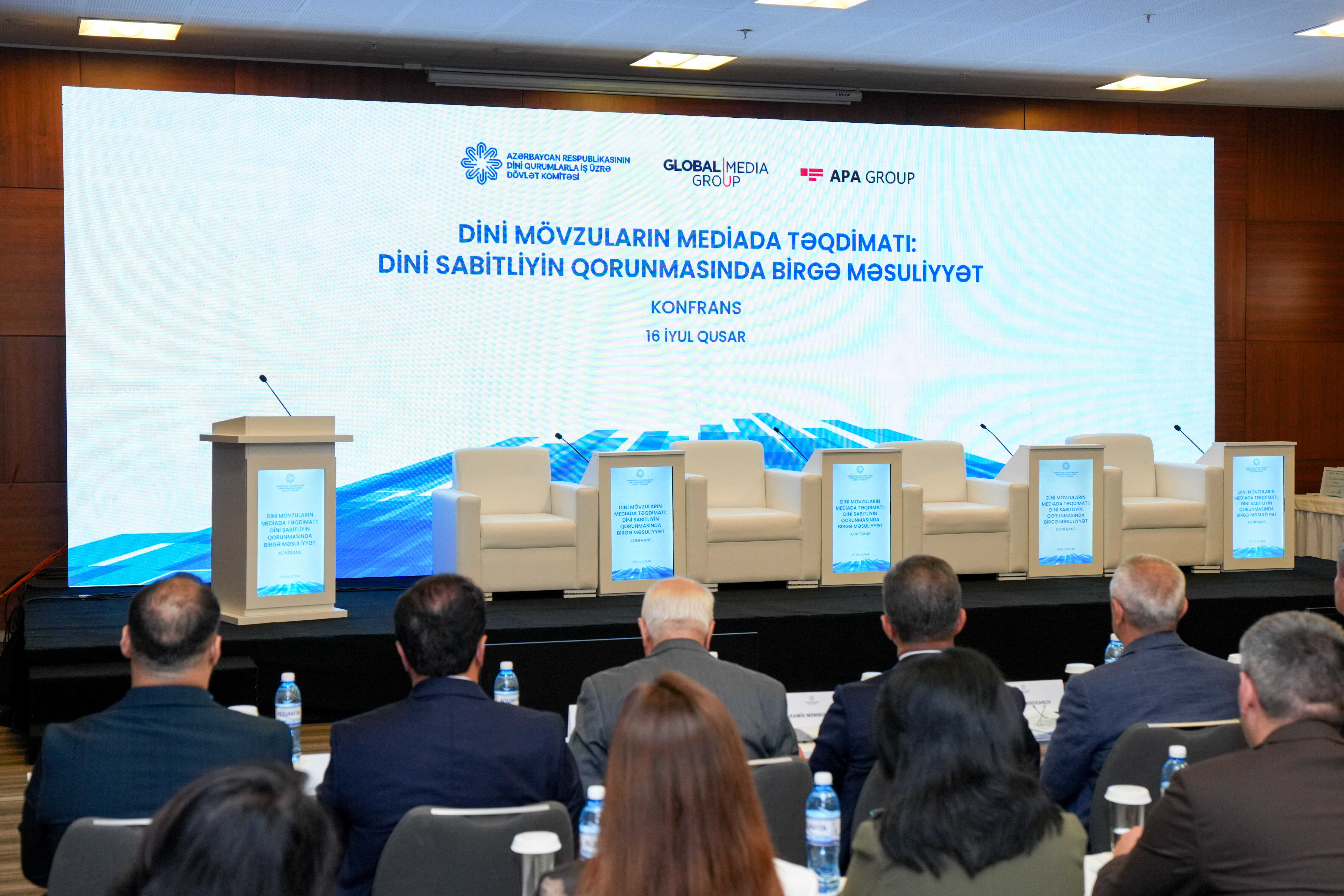 Qusarda “Dini mövzuların mediada təqdimatı: dini sabitliyin qorunmasında birgə məsuliyyət” mövzusunda konfrans keçirilir - Image 12