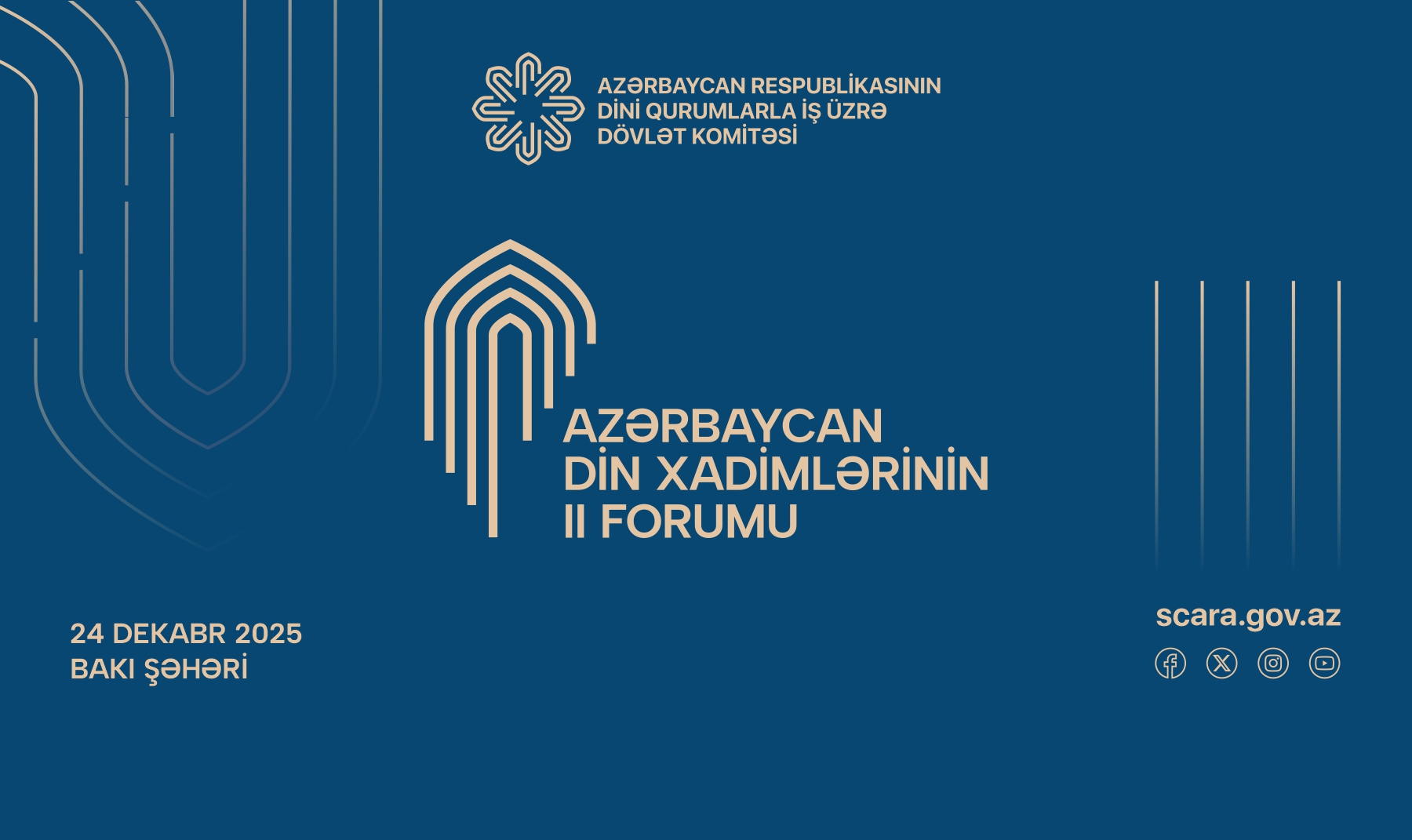 Bakıda Azərbaycan Din Xadimlərinin II Forumu keçiriləcək