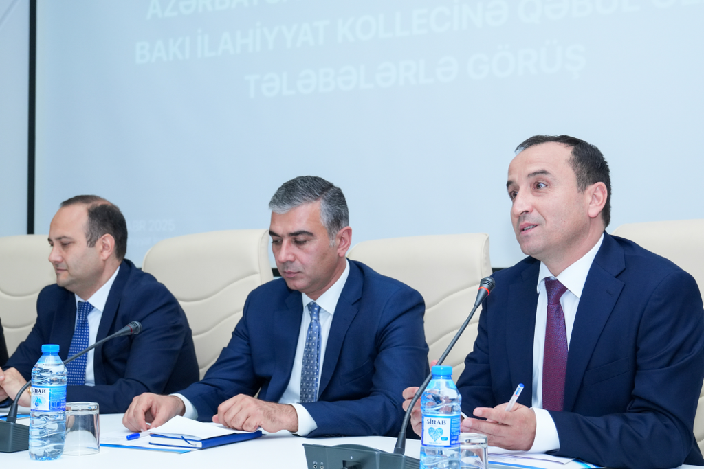 Azərbaycan İlahiyyat İnstitutuna qəbul olmuş tələbələrlə görüş keçirilib - Image 26