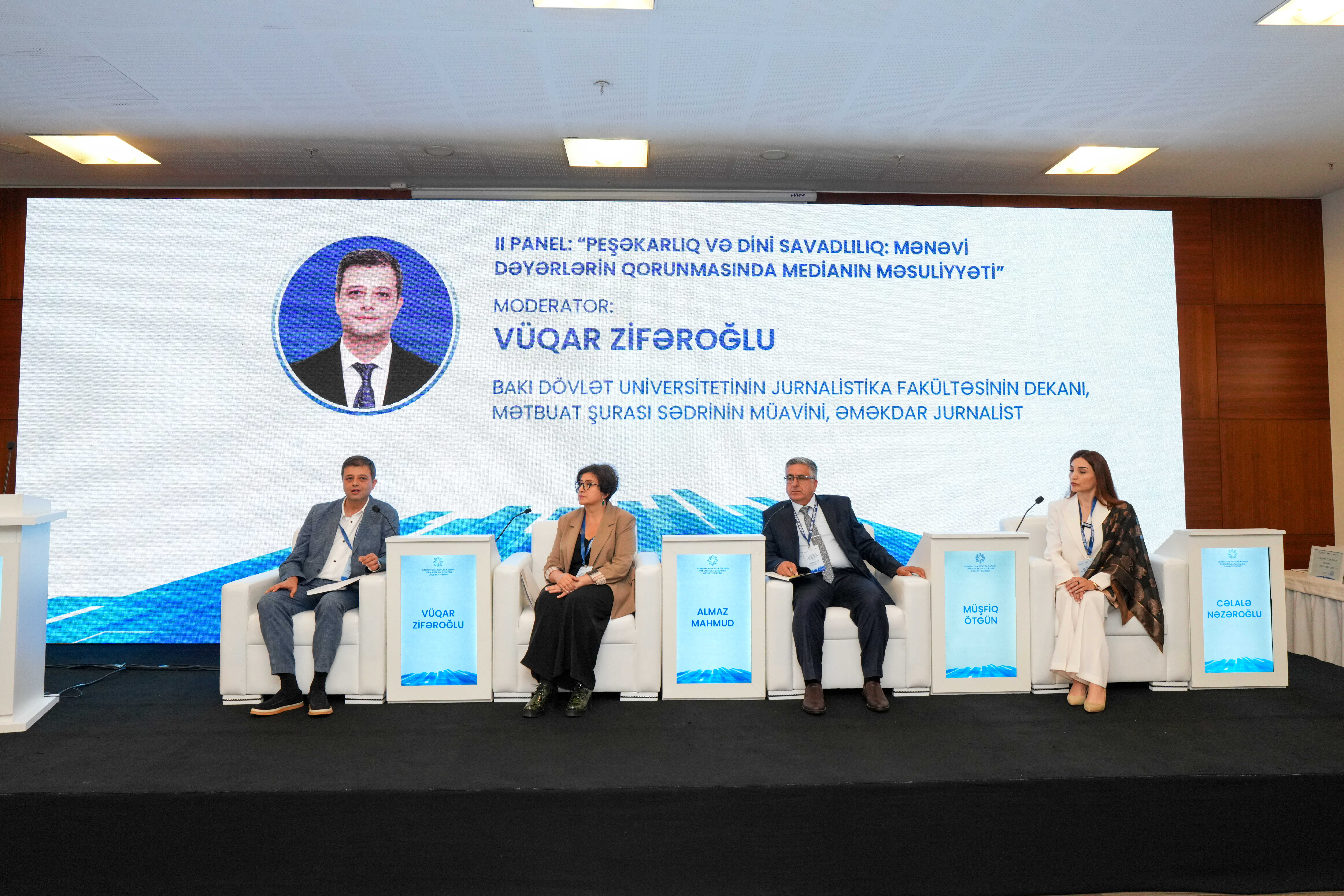 “Dini mövzuların mediada təqdimatı: dini sabitliyin qorunmasında birgə məsuliyyət” mövzusunda konfrans başa çatıb - Image 15