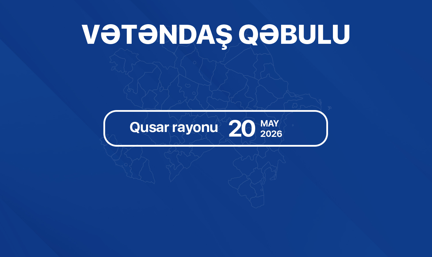 Dövlət Komitəsinin sədri Qusarda vətəndaşları qəbul edəcək