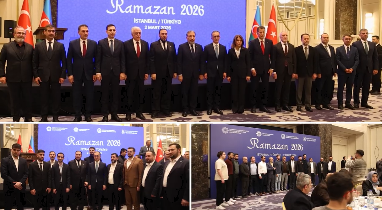 İstanbuldakı soydaşlarımız üçün Ramazan ayı münasibətilə keçirilən iftar mərasimindən